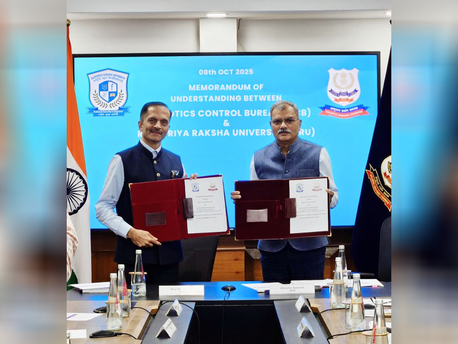 NCB, RRU sign an MoU in New Delhi (Photo/@RakshaUni)