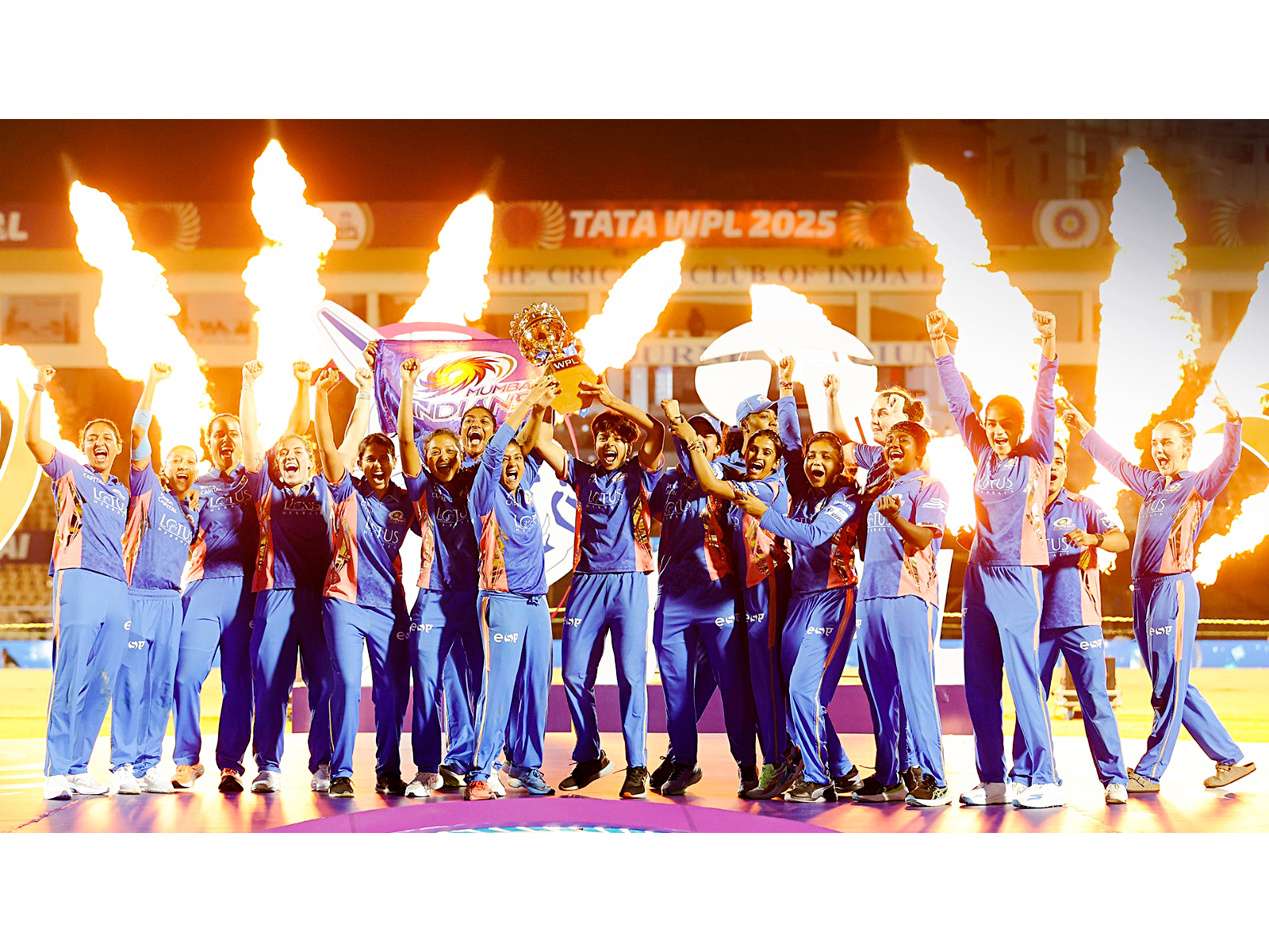 WPL 2025 champions Mumbai Indians. (Photo: ANI)