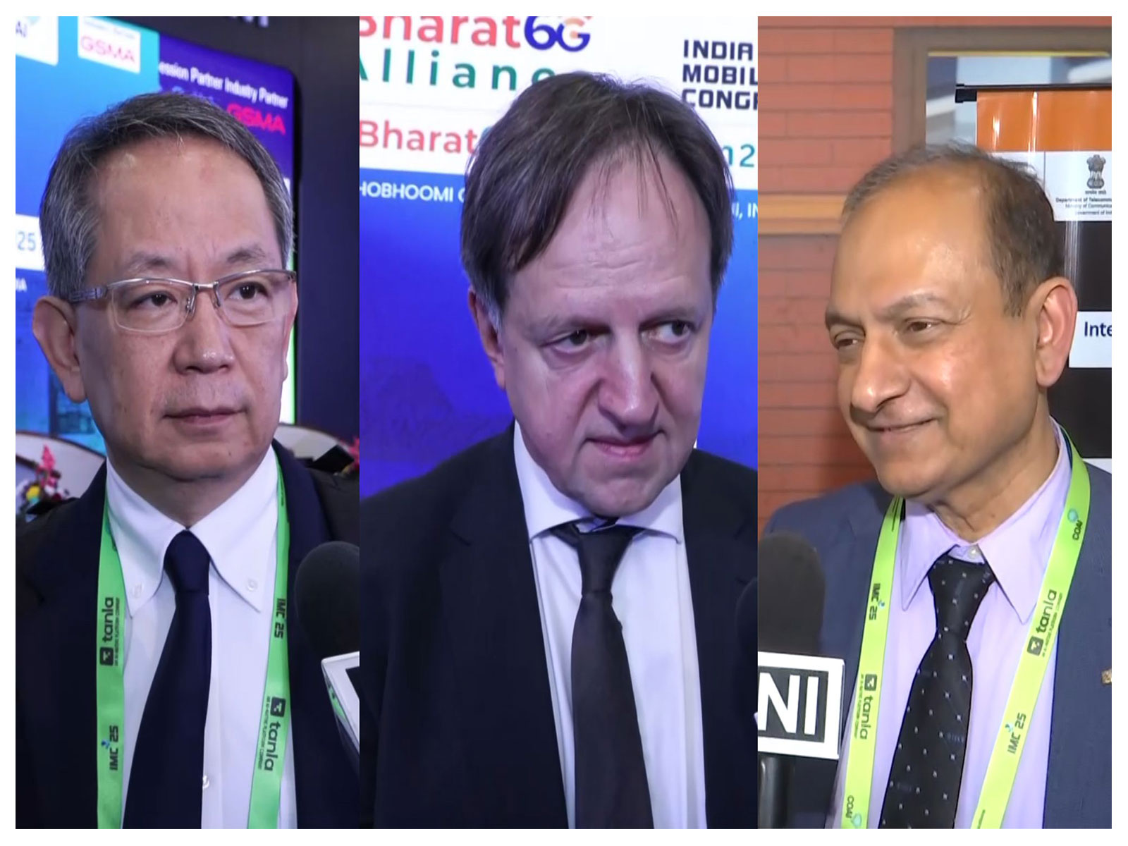 Iwao Hosako; Harald Haas; Ashutosh Dutta (Photo/ANI)