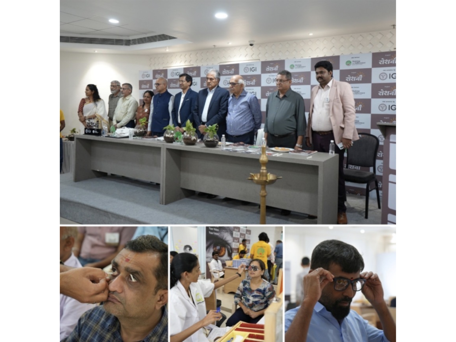 Massive Response to "Project Roshni - Vision for All": 3,500 Screened, 4,000 Awaiting Eye Check-ups at Bharat Diamond Bourse