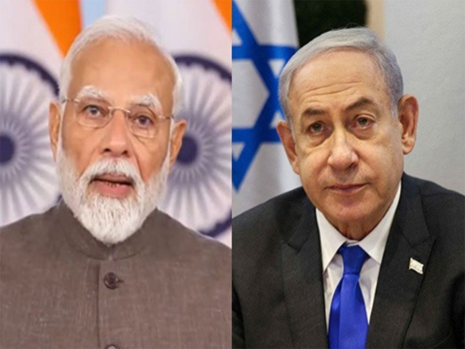 Prime Minister Narendra Modi (Left) and Israeli PM Benjamin Netanyahu (right) (Photo/ANI)