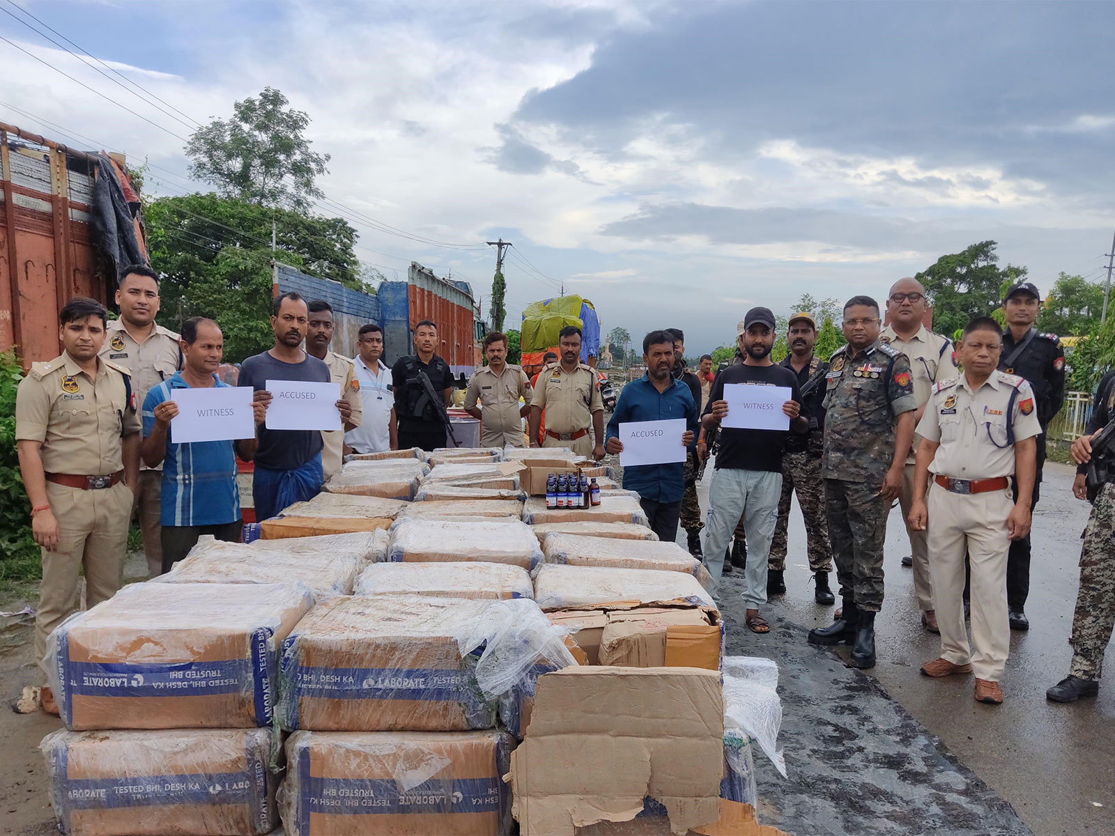 Cachar Police seizes illegal cough syrup (Photo/Cachar Police)