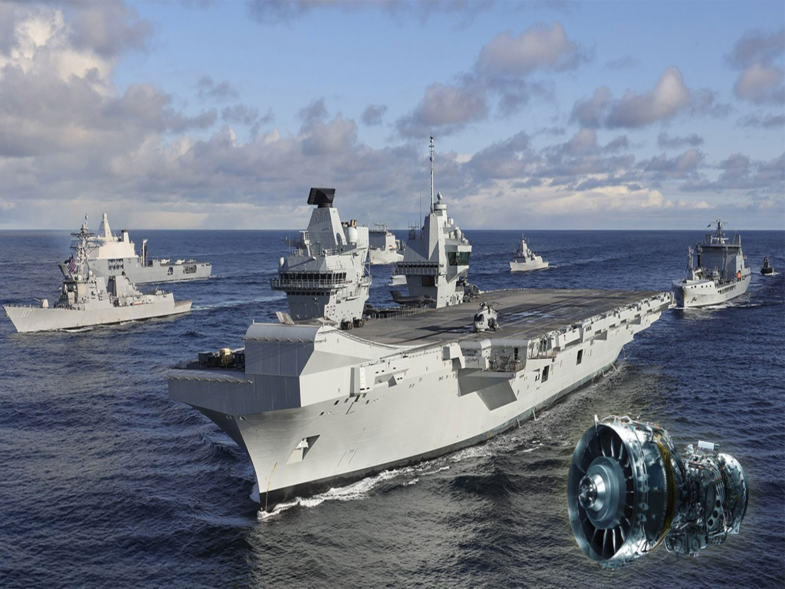 HMS Prince of Wales powered by Rolls-Royce's MT30 marine gas turbine (Photo/ UK MoD)