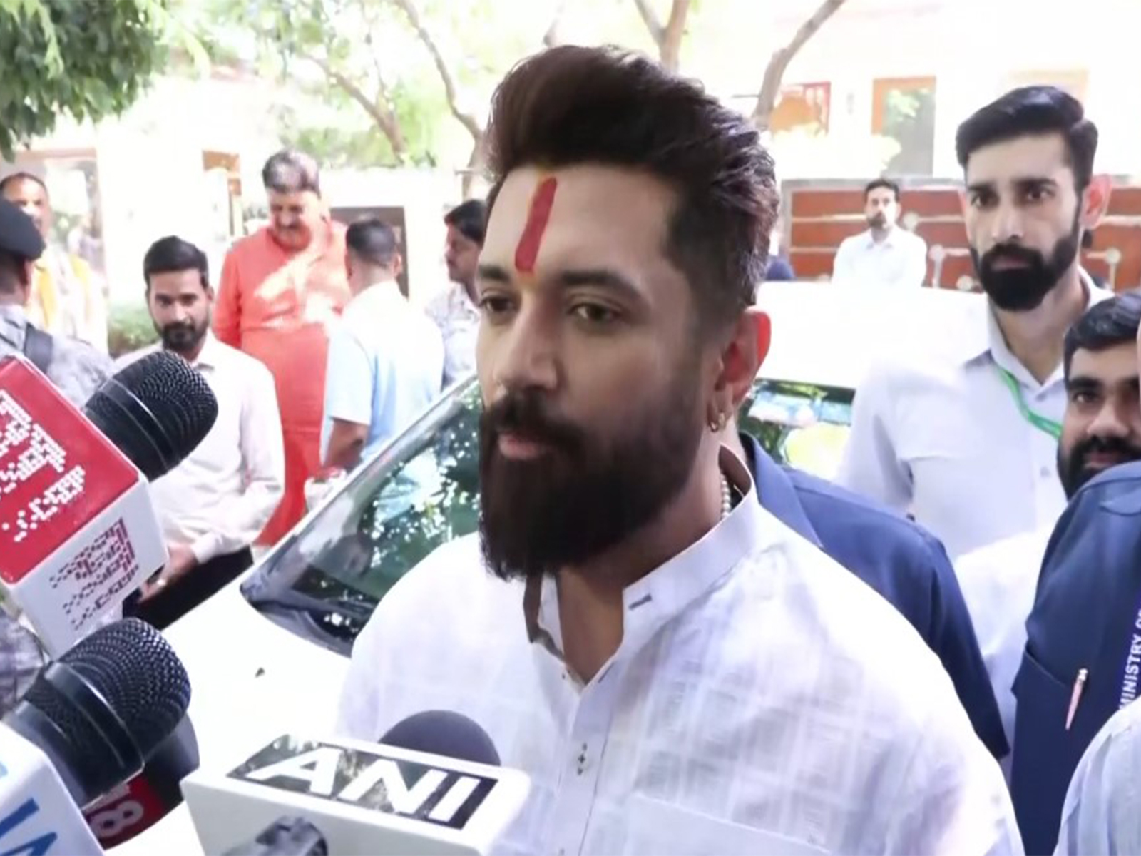 Lok Janshakti Party (Ram Vilas) chief Chirag Paswan (Photo/ANI)