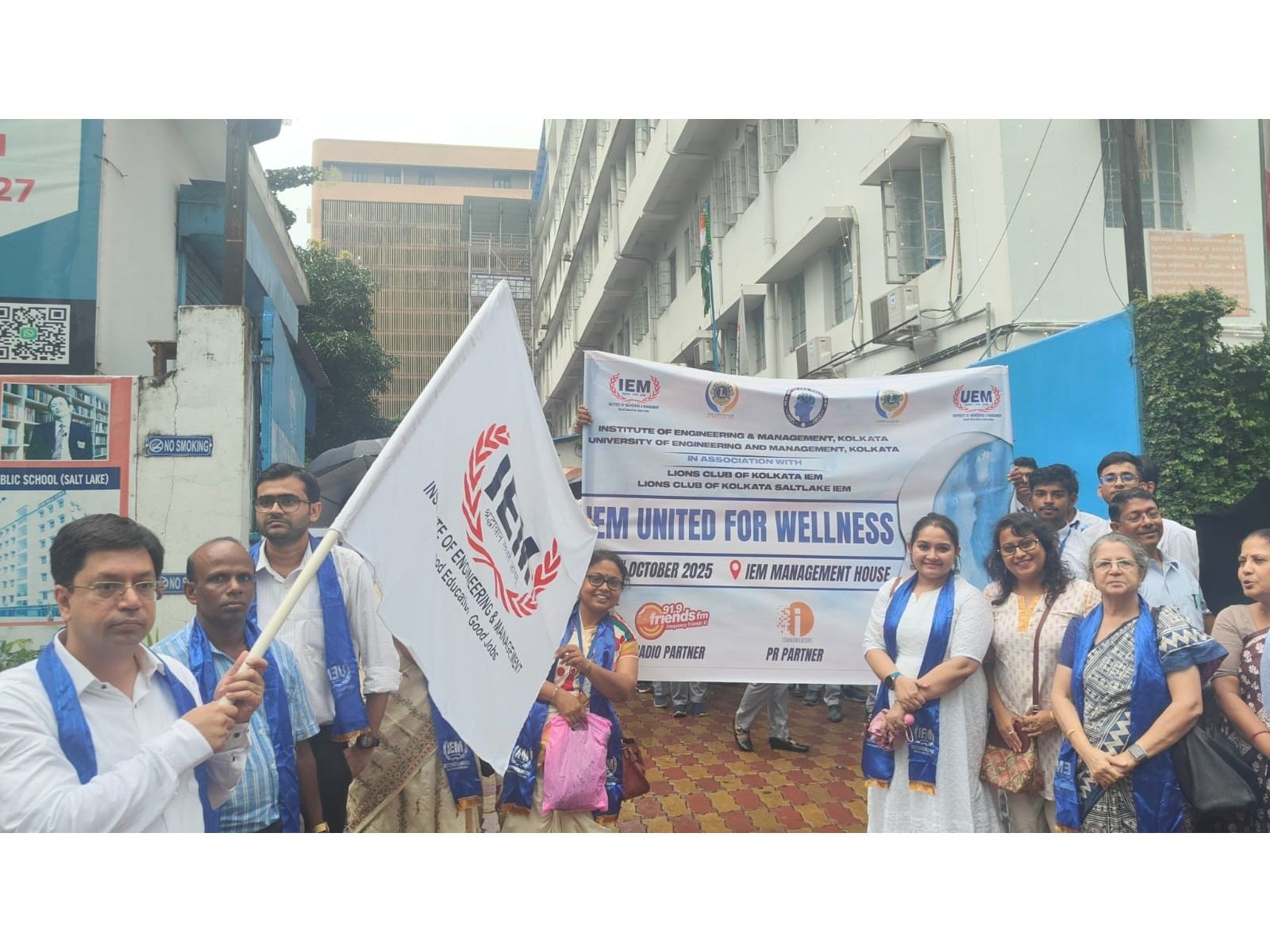 IEM-UEM and Lions Clubs Unite for Wellness Rally at the IT Hubs in Kolkata