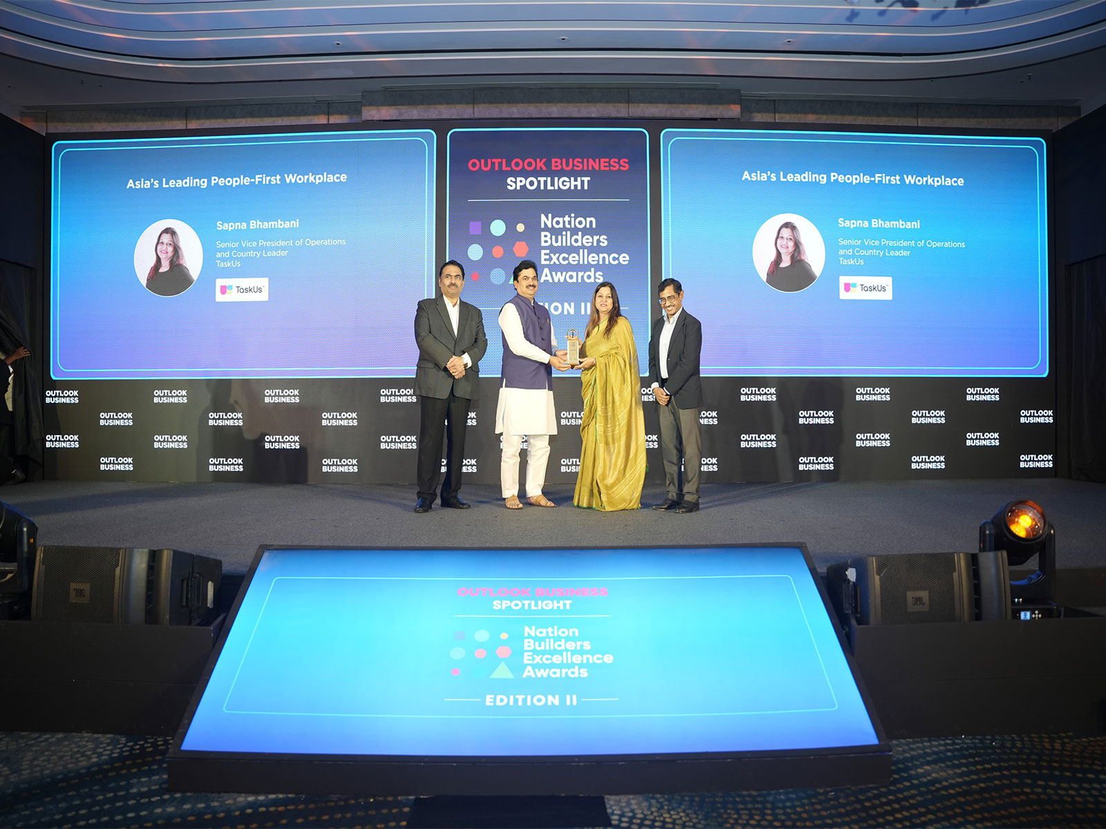 TaskUs Honored with Dual Recognition at the 2nd Edition of the 'Outlook Business Spotlight Nation Builders Excellence Awards 2025'