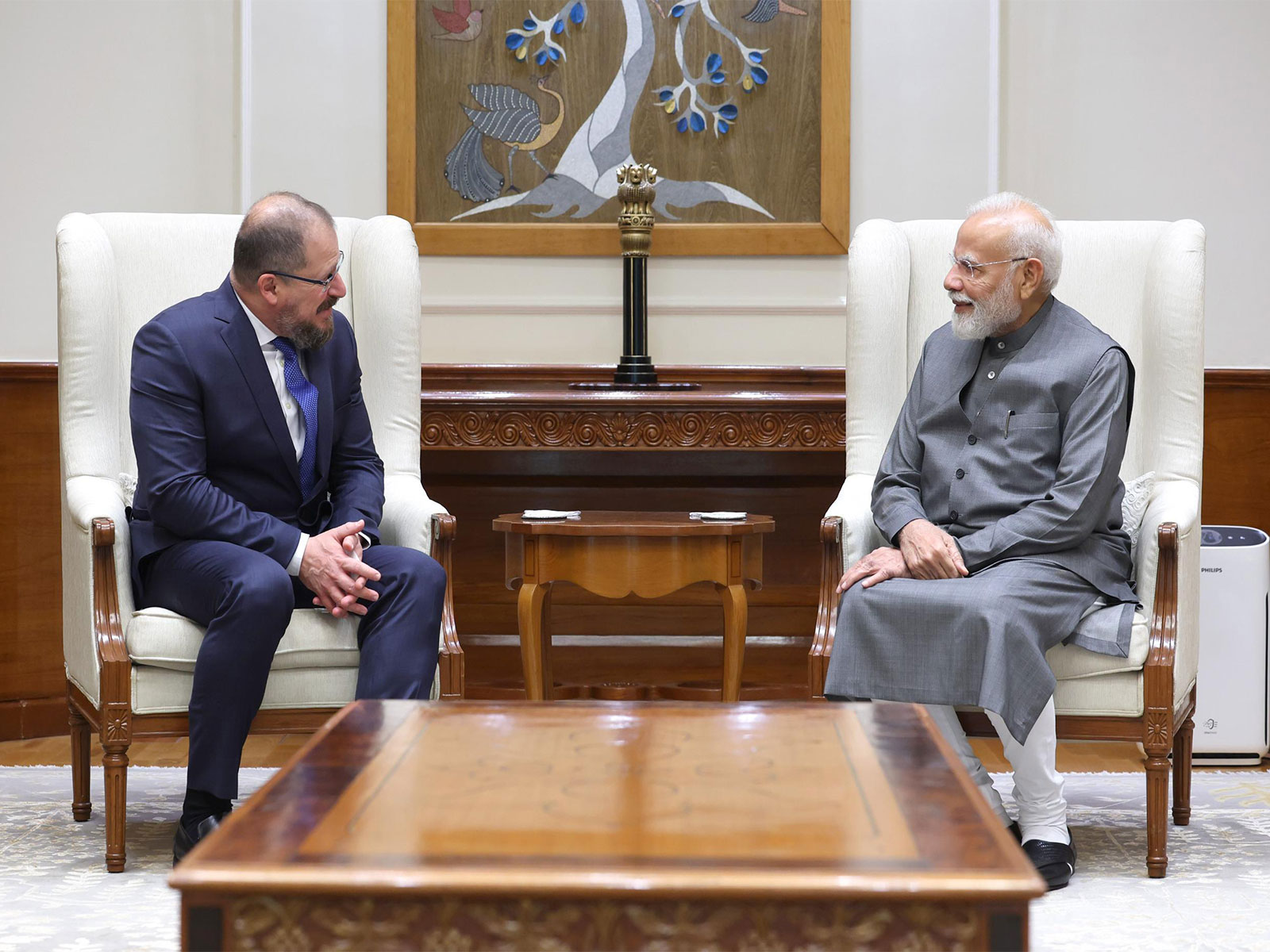 PM Narendra Modi with Cristiano R. Amon, President and CEO of Qualcomm (Photo/@cristianoamon)