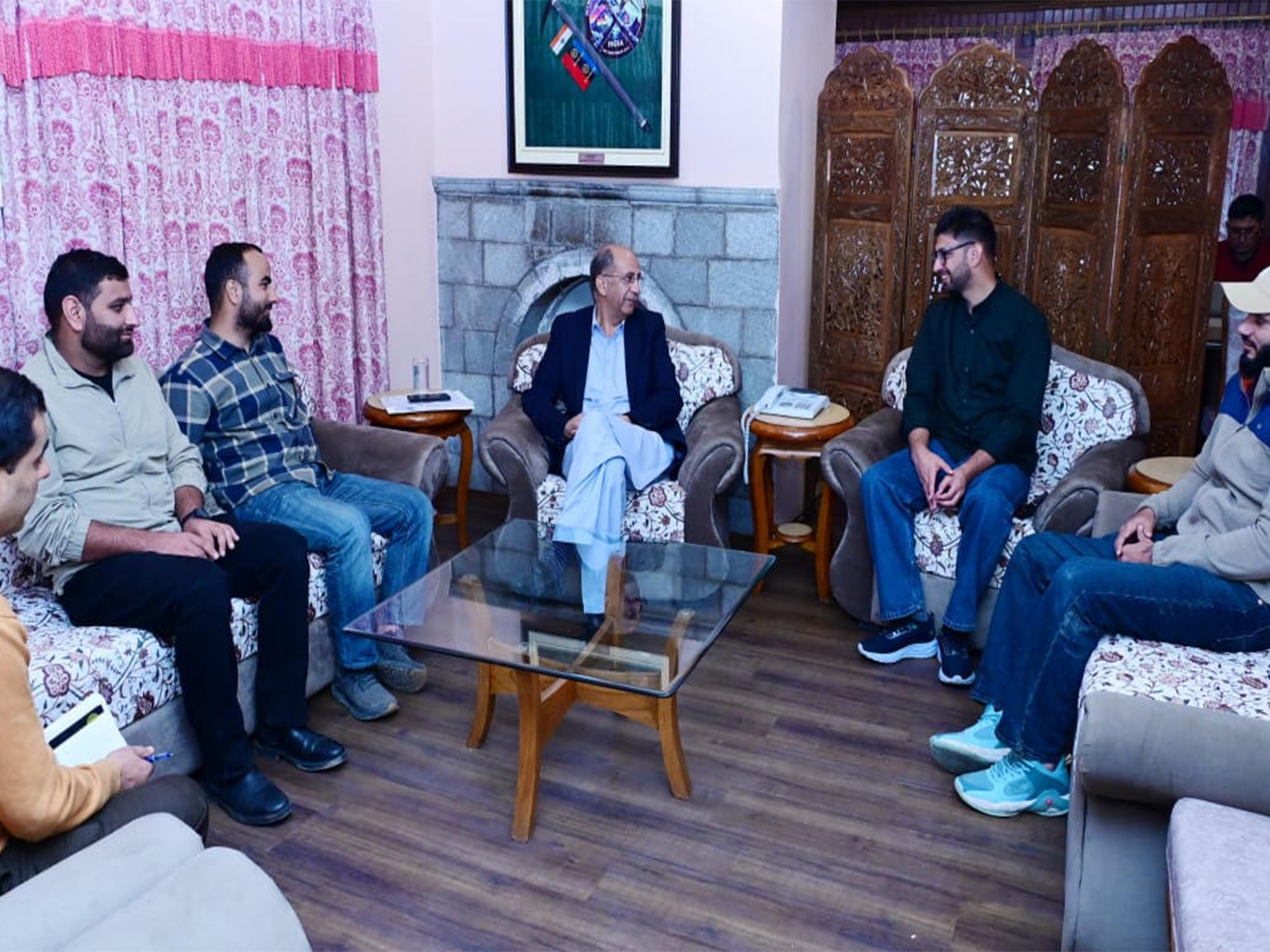 Nasir Khuehami, National Convenor of the Association, led the delegation. (Photo/J-KStudents'Association)