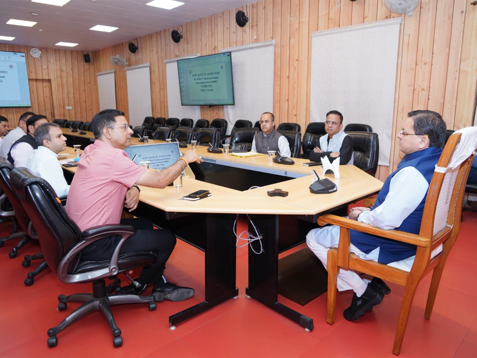 Uttarakhand CM directs officials to ensure  pothole-free roads (Photo/ANI)