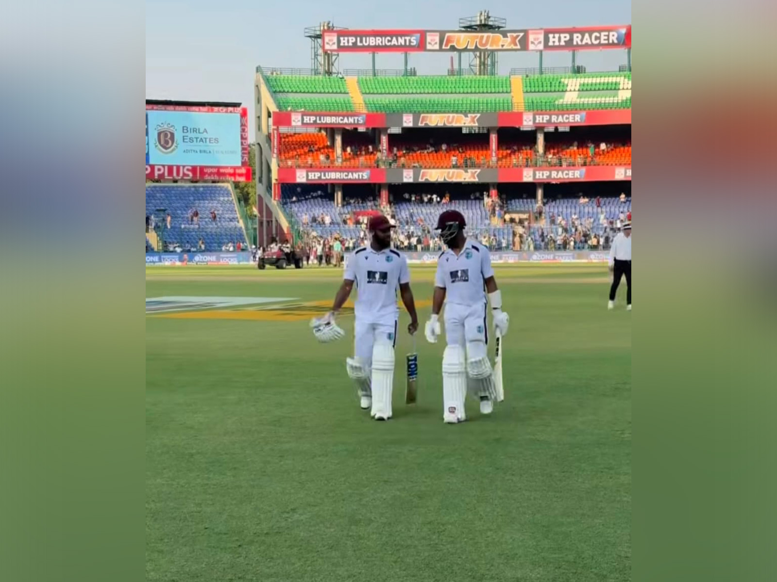 Shai Hope and John Campbell. (Photo: @windiescricket Instagram)