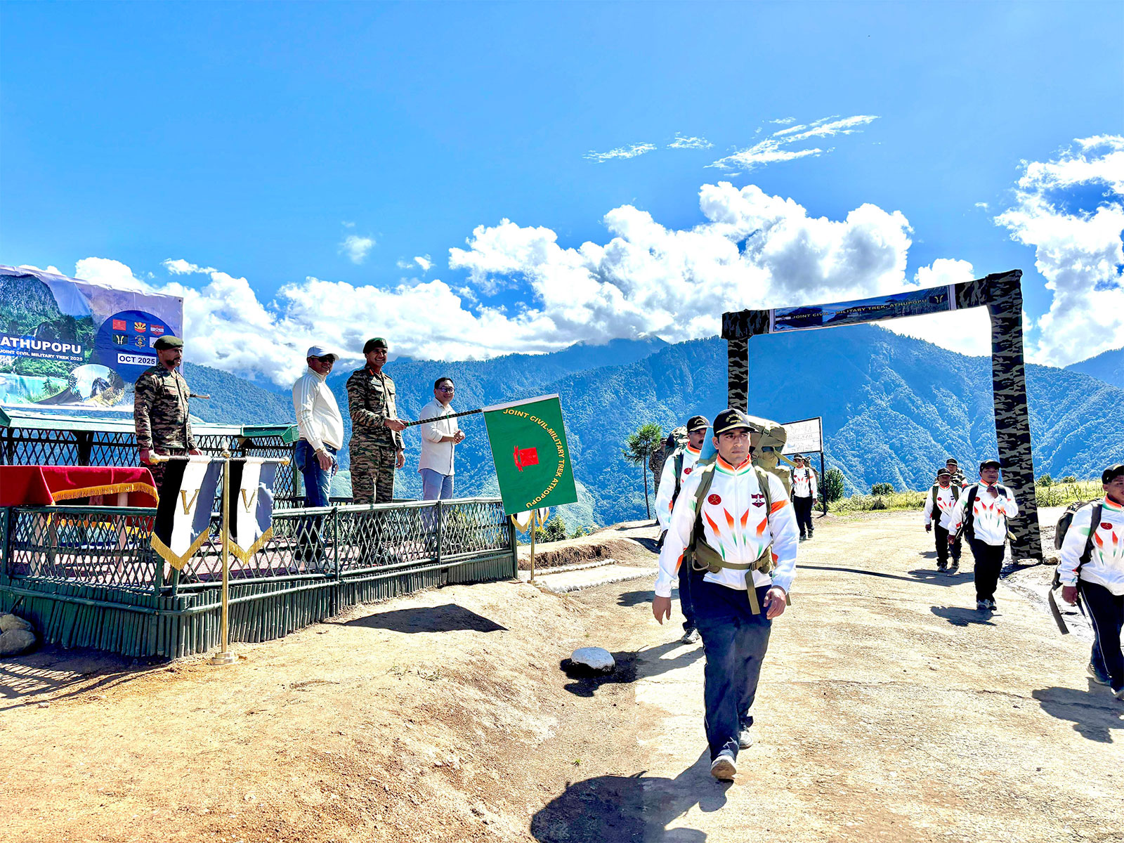 Indian Army flags off joint civil-military trek to sacred site near Indo-China border (Photo/Indian Army) 