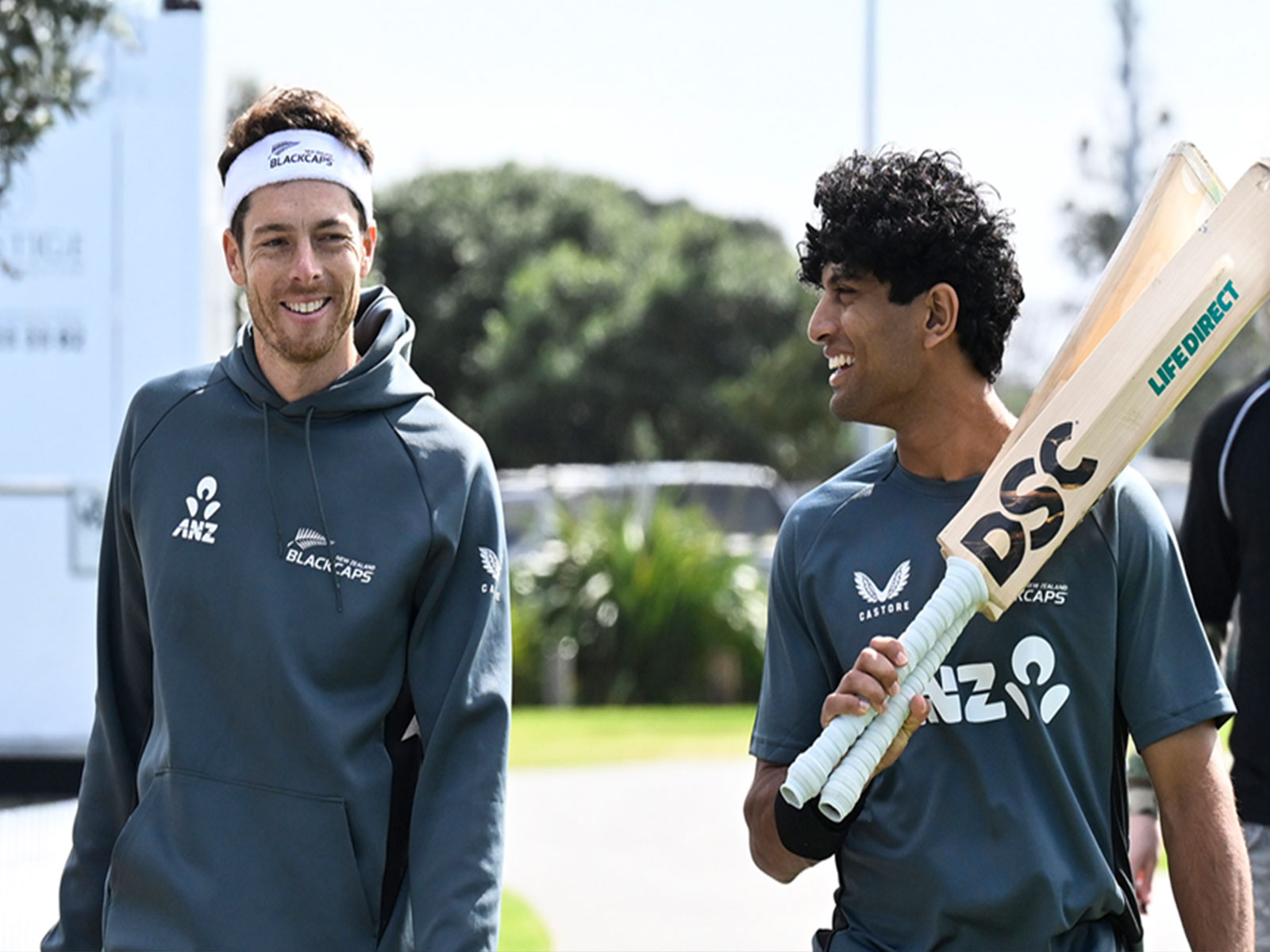 Mitchell Santner and Rachin Ravindra. (Photo: NZC)
