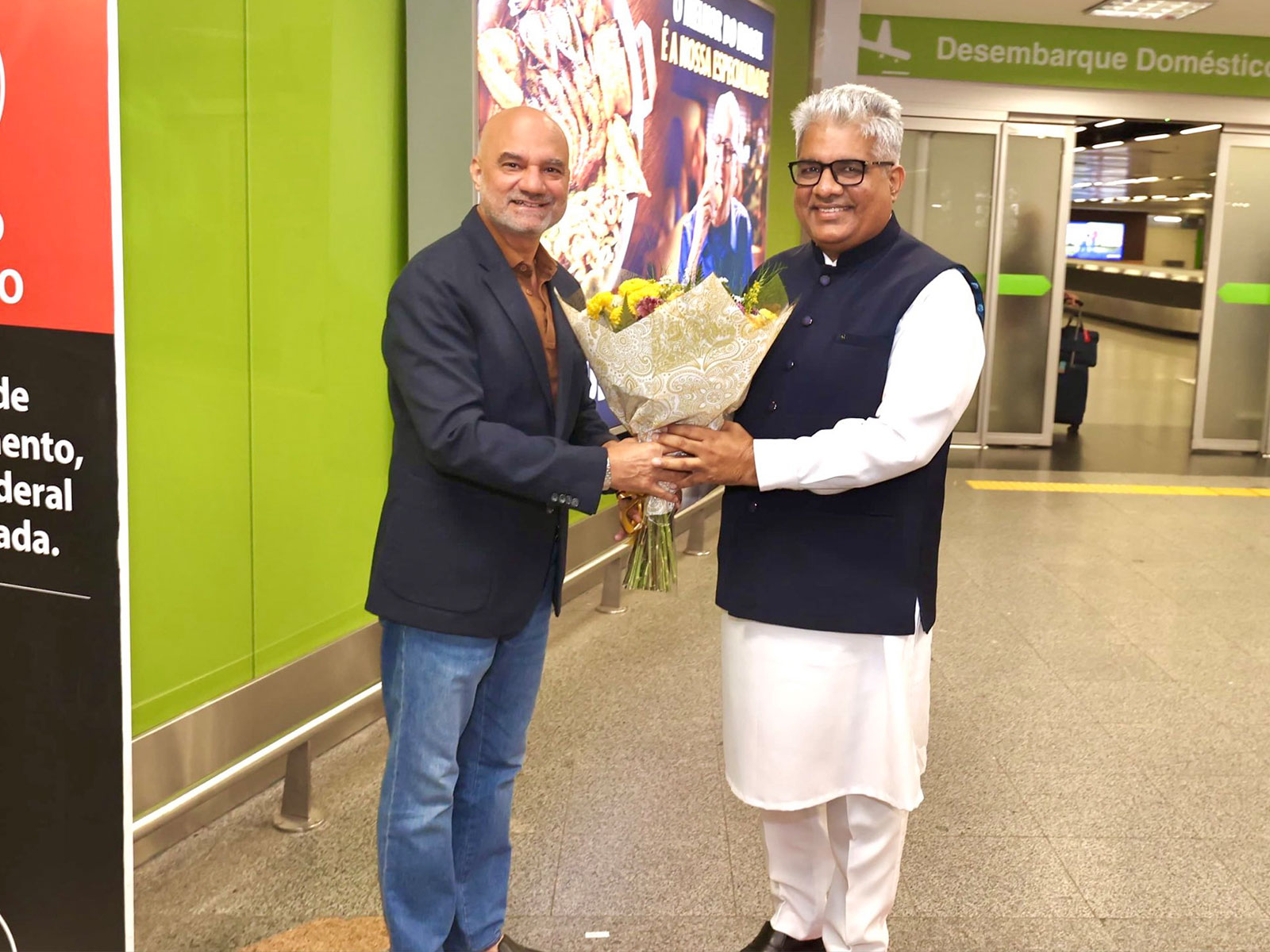 Union Minister for Environment, Forest and Climate Change, Bhupender Yadav arrives in Brazil (Photo/ X@ byadavbjp)