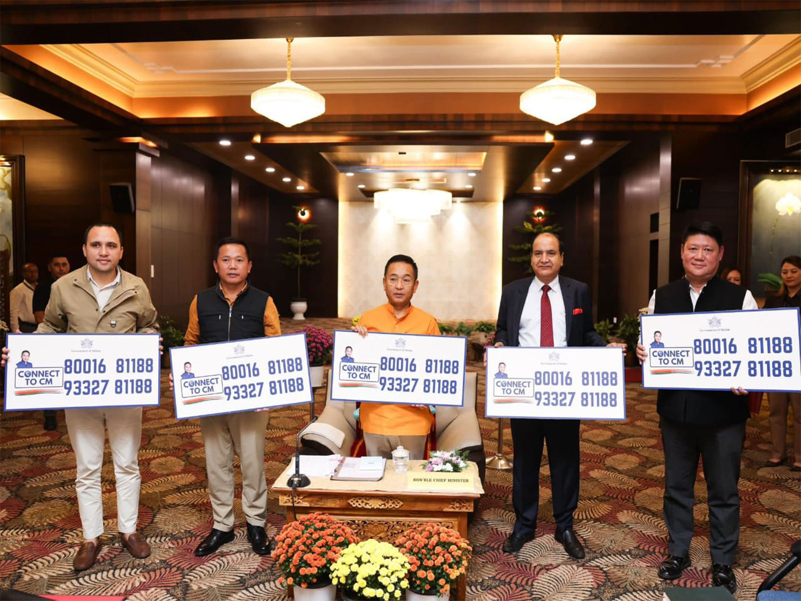 Sikkim CM Prem Singh Tamang launches 'Connect to CM' platform (Photo/ANI)