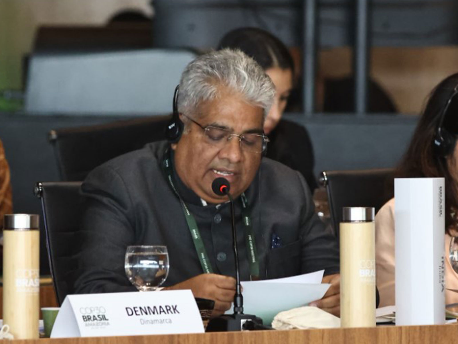 Union Minister Bhupender Yadav addresses the Pre-CoP30 Ministerial Roundtable in Brasilia (Photo/PIB) 