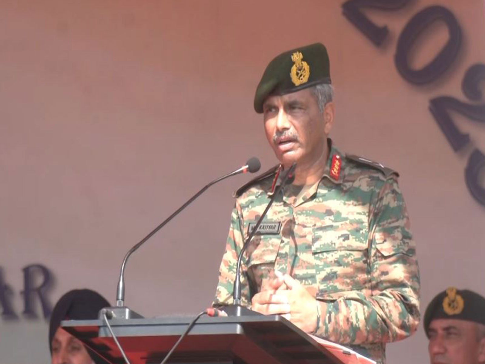 GOC-in-C of Western Command Lt Gen Manoj Katiyar (Photo/ANI)