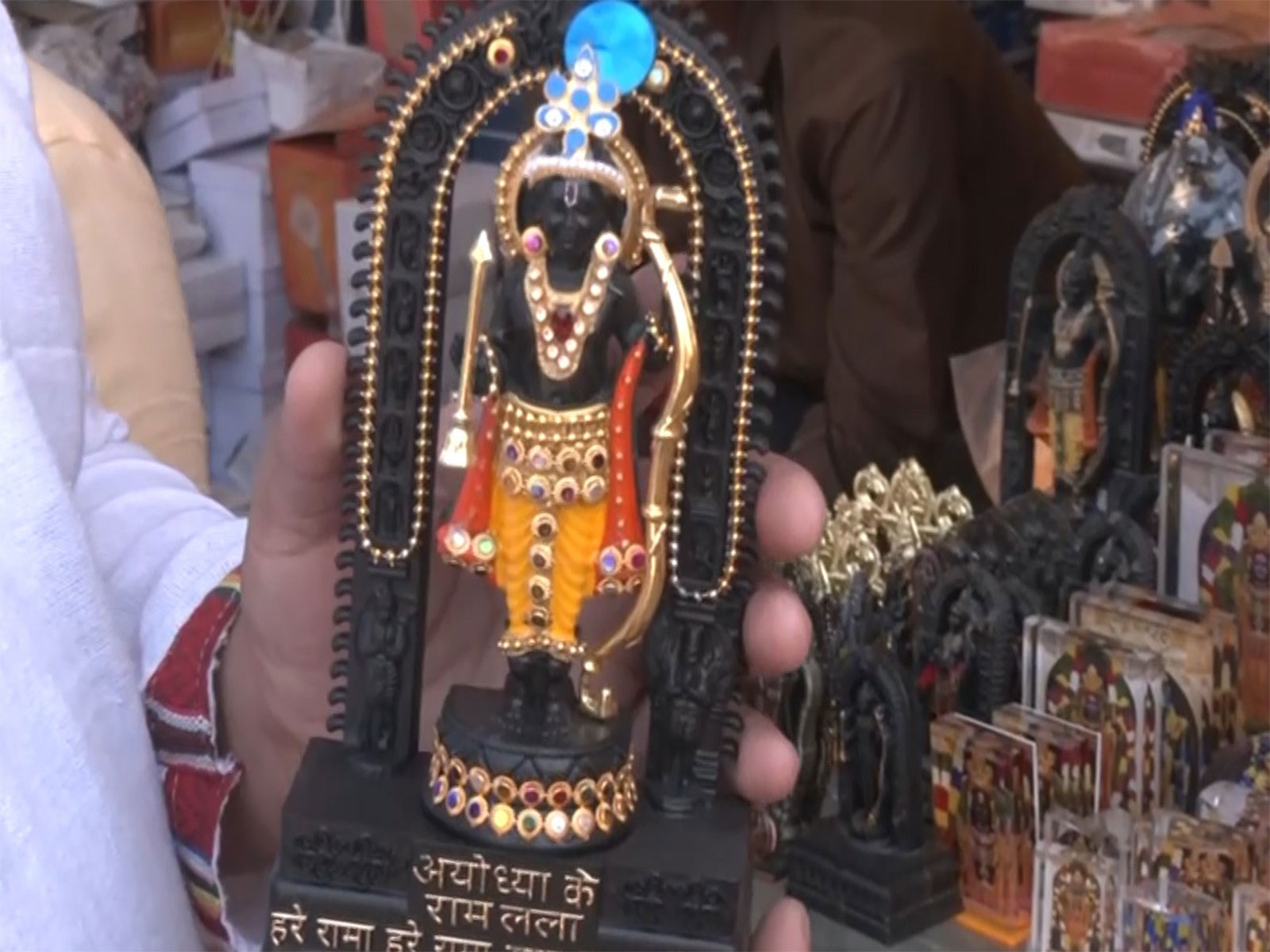 Lord Ram idols flood Ayodhya markets. (Photo/ANI)