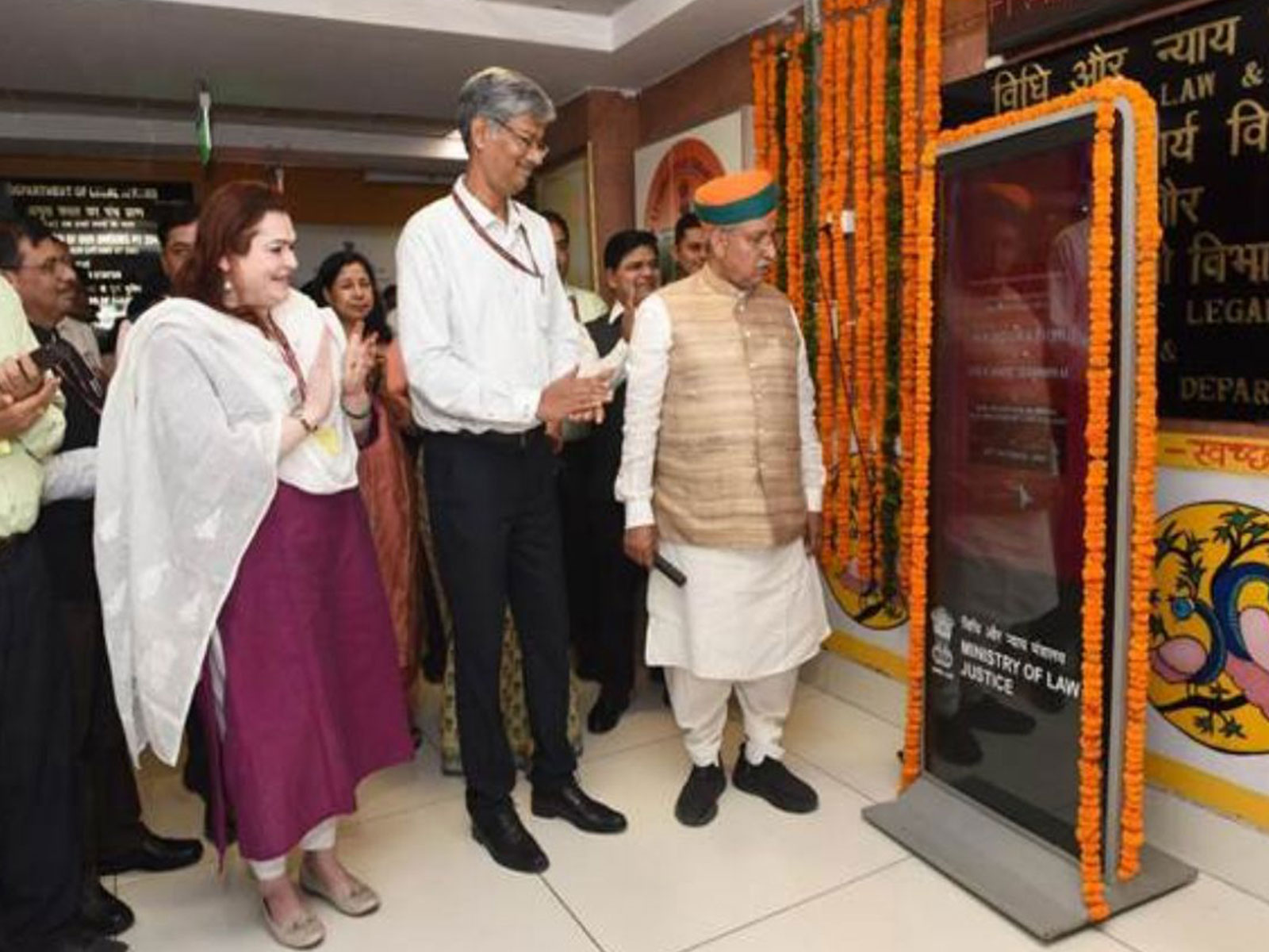  Arjun Meghwal inaugurates 'Live Cases' Dashboard (Photo/Ministry of Law and Justice) 