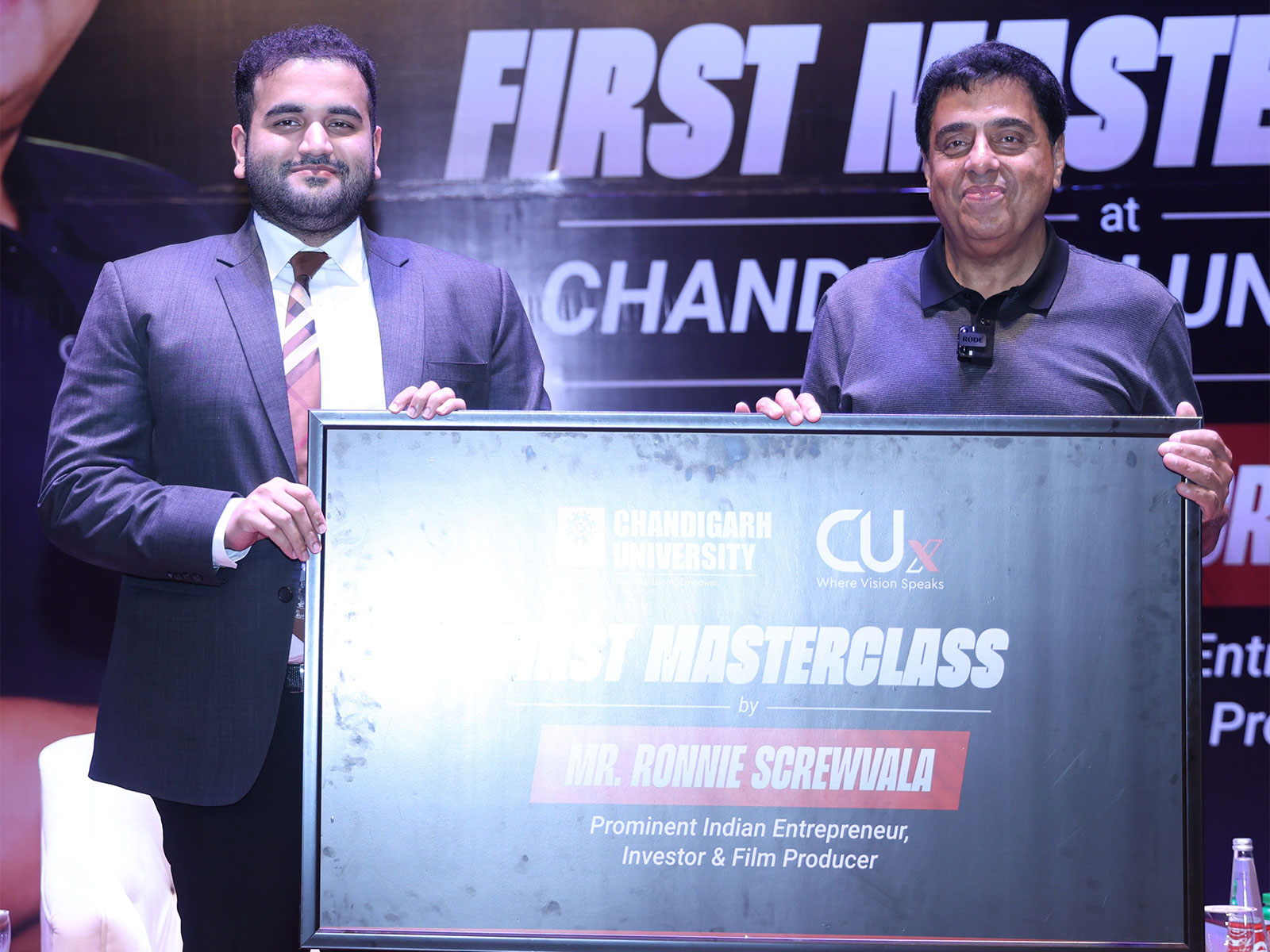 Prominent Film Producer, Entrepreneur & investor, Ronnie Screwvala Inaugurating 'CU X MASTERCLASS' program at Chandigarh University