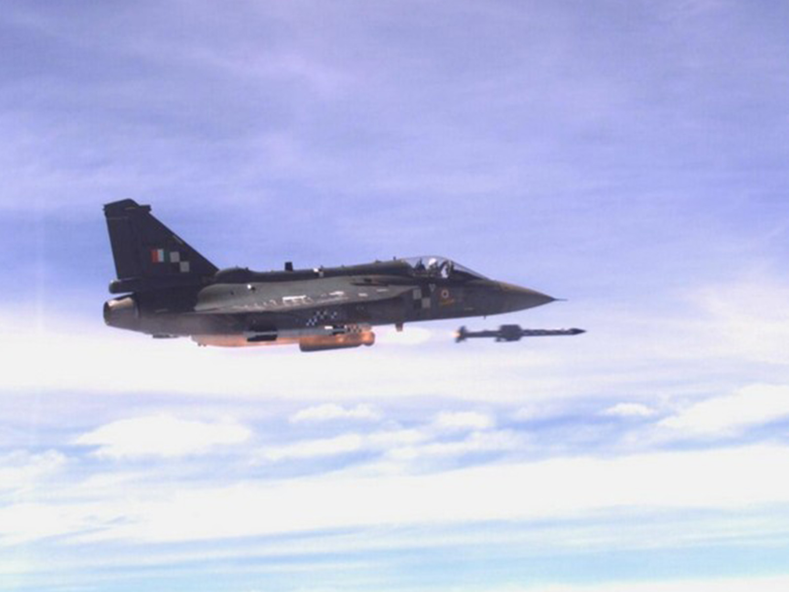 LCA Tejas firing Astra Mark 1 missile (File Photo/ANI)