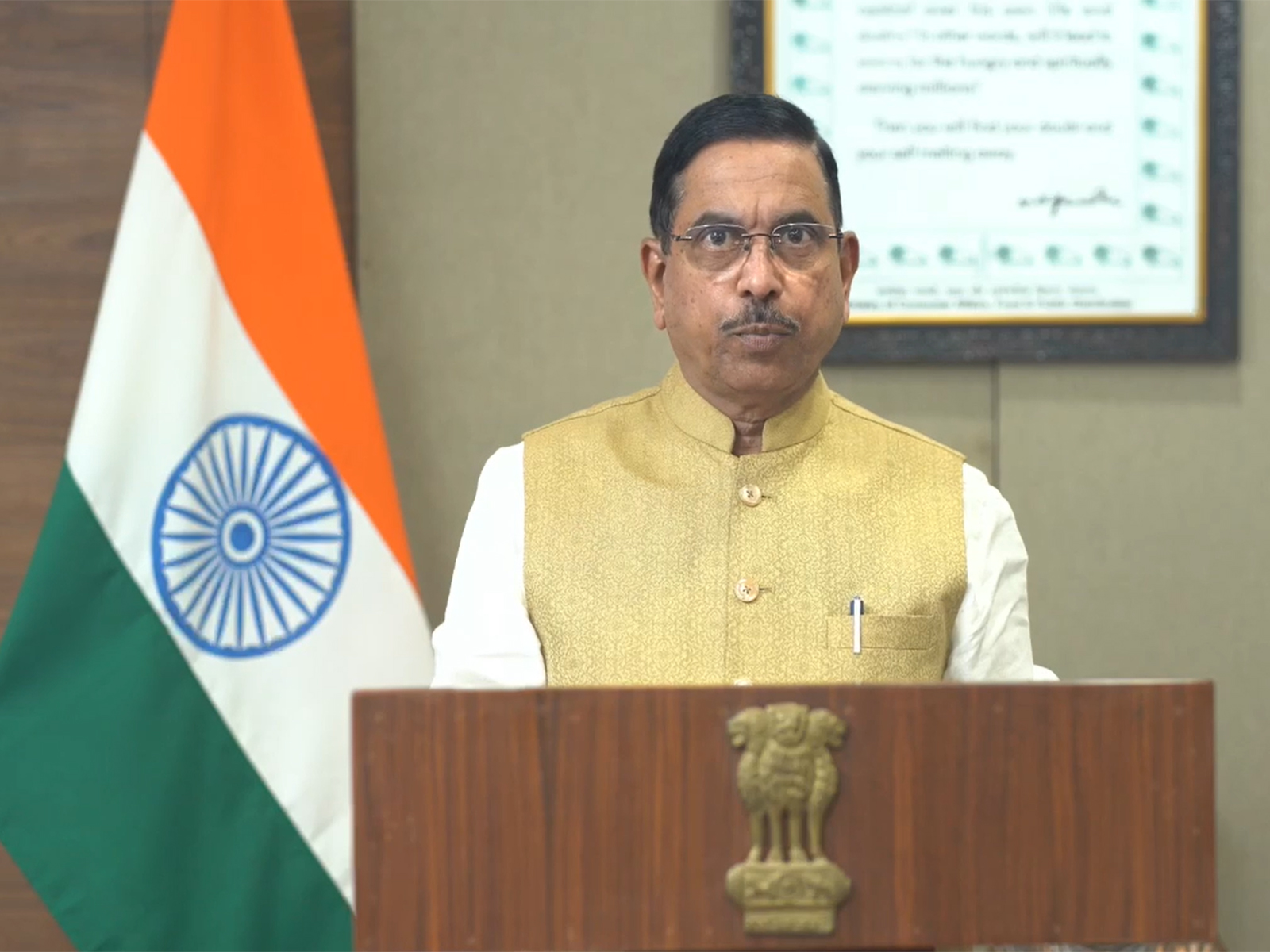 Pralhad Joshi, Minister of Consumer Affairs, Food and Public Distribution of India (Photo/ANI)