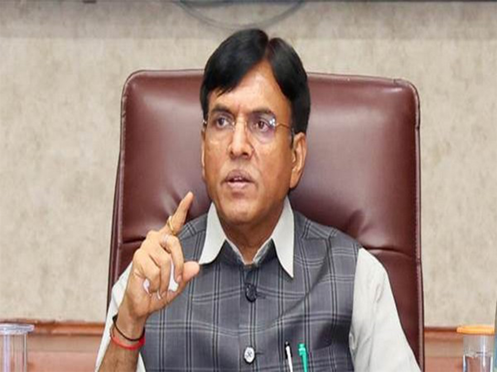 Union Minister of Youth Affairs and Sports Mansukh Mandaviya. (File photo/ ANI)