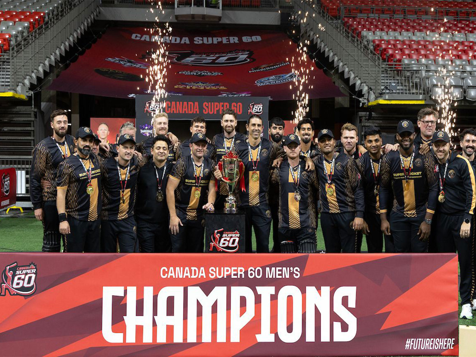 Brampton Blitz celebrating the title (Photo: Canada Super 60)