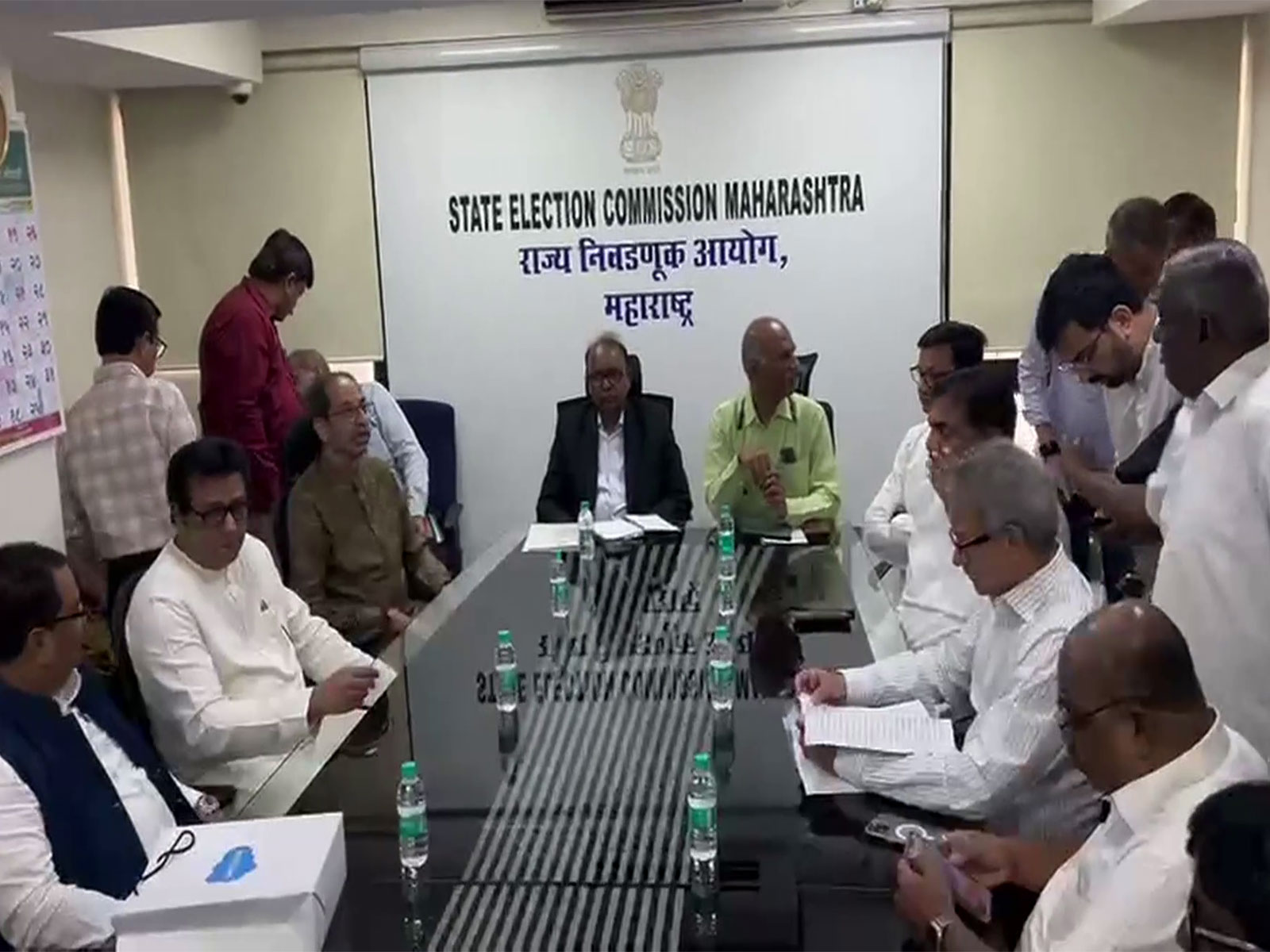 MVA leaders meet Chief Election Officer (Photo Source: Congress Leader Vijay Wadettiwar)