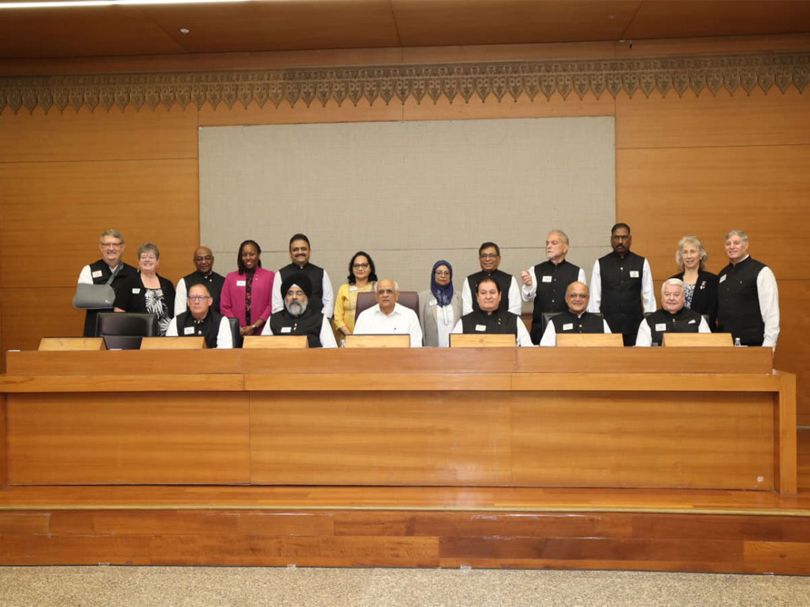 Delegates of Lion Club International pay visit to Gujarat CM Patel in Gandhinagar (Photo/X@Bhupendrapbjp