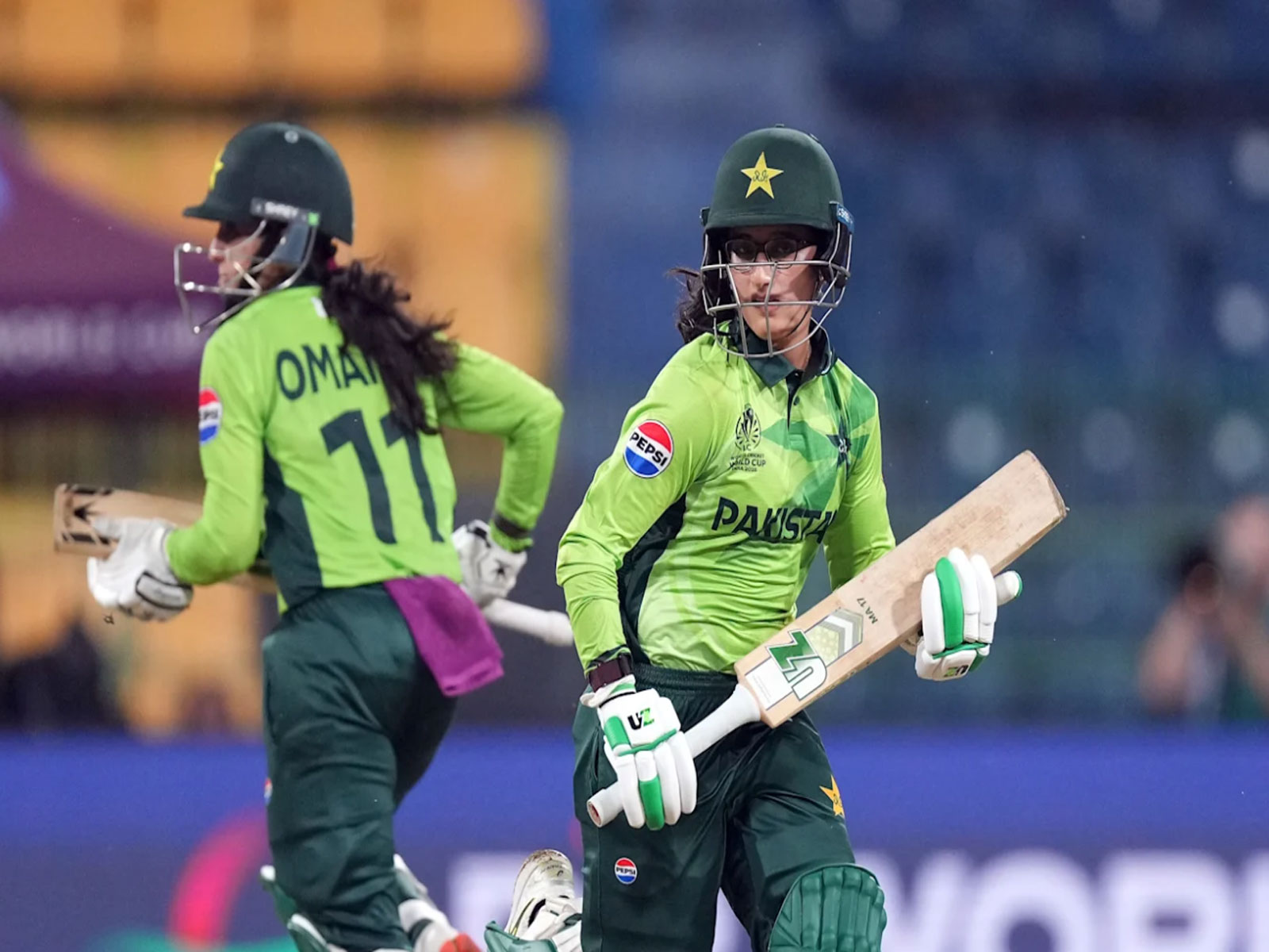 Pakistan women batters in action during the game Pakistan batters in action (Photo: ICC)