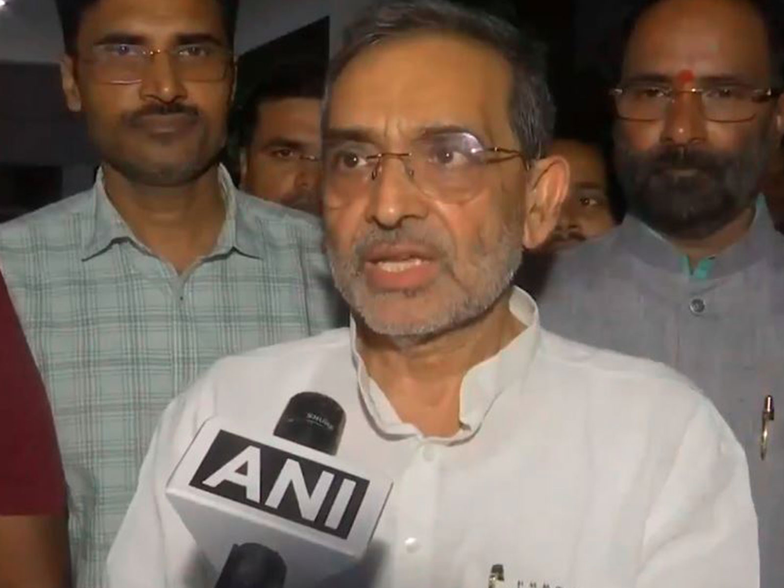 Rashtriya Lok Morcha chief and Rajya Sabha MP Upendra Kushwaha (Photo/ANI)