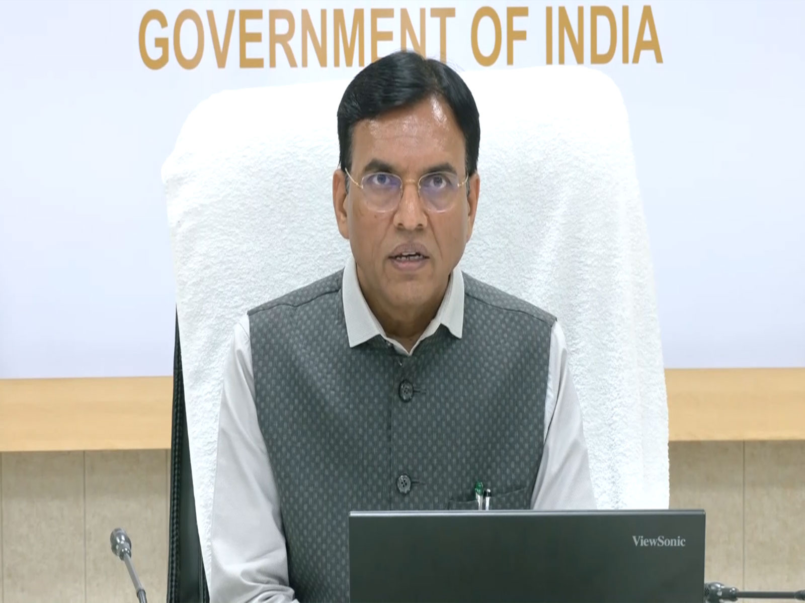 Union Minister for Labour and Employment, Mansukh Mandaviya (Photo:ANI)