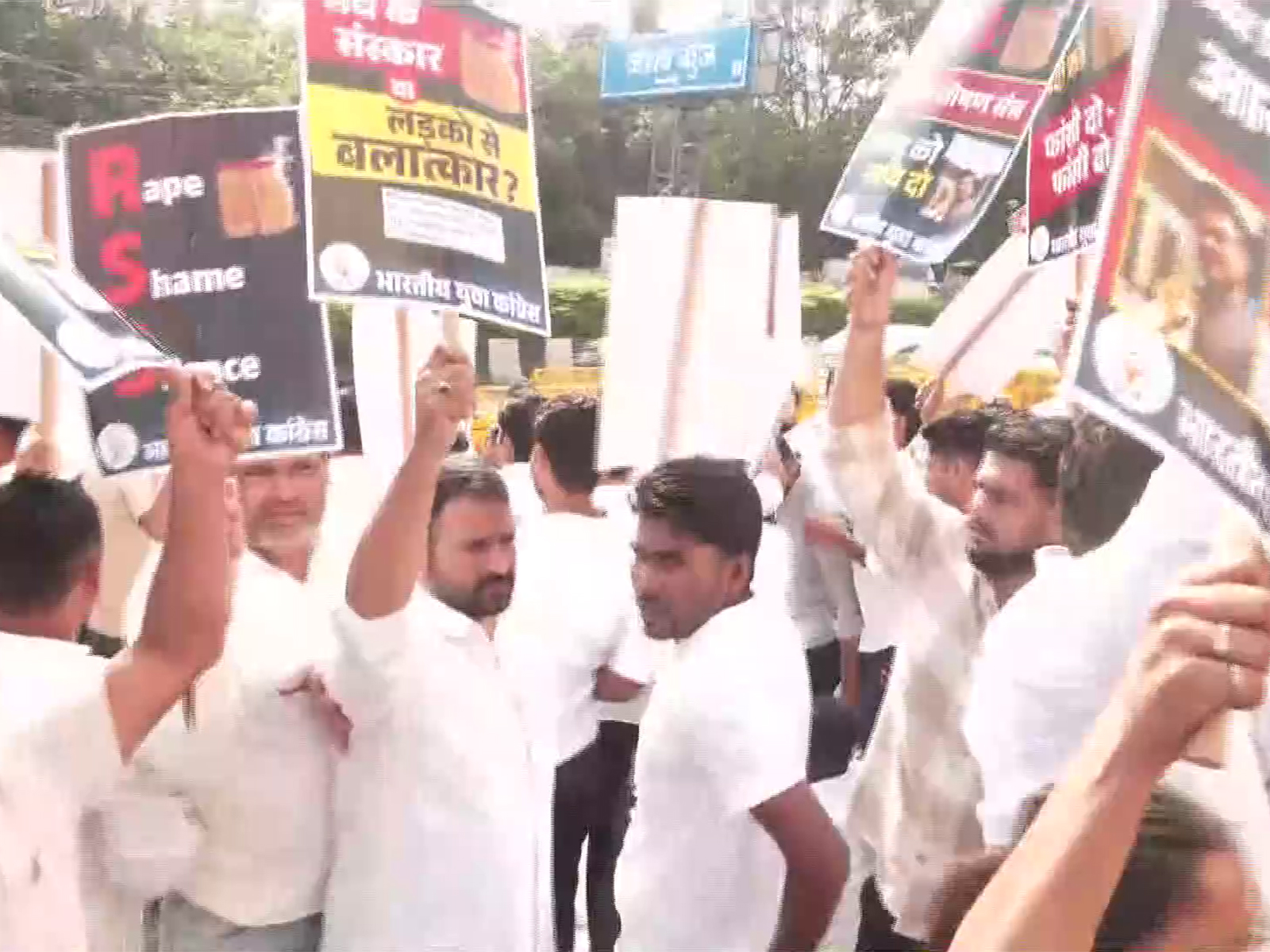Congress workers protest against RSS over allegations raised by Anandu Aji (File Photo/ANI)