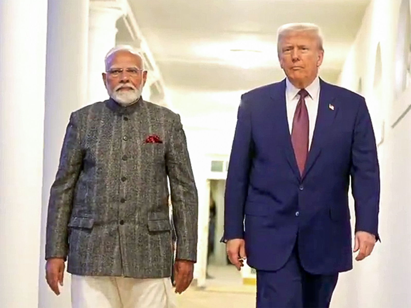 Prime Minister Narendra Modi with US President Donald Trump (Photo/ANI)