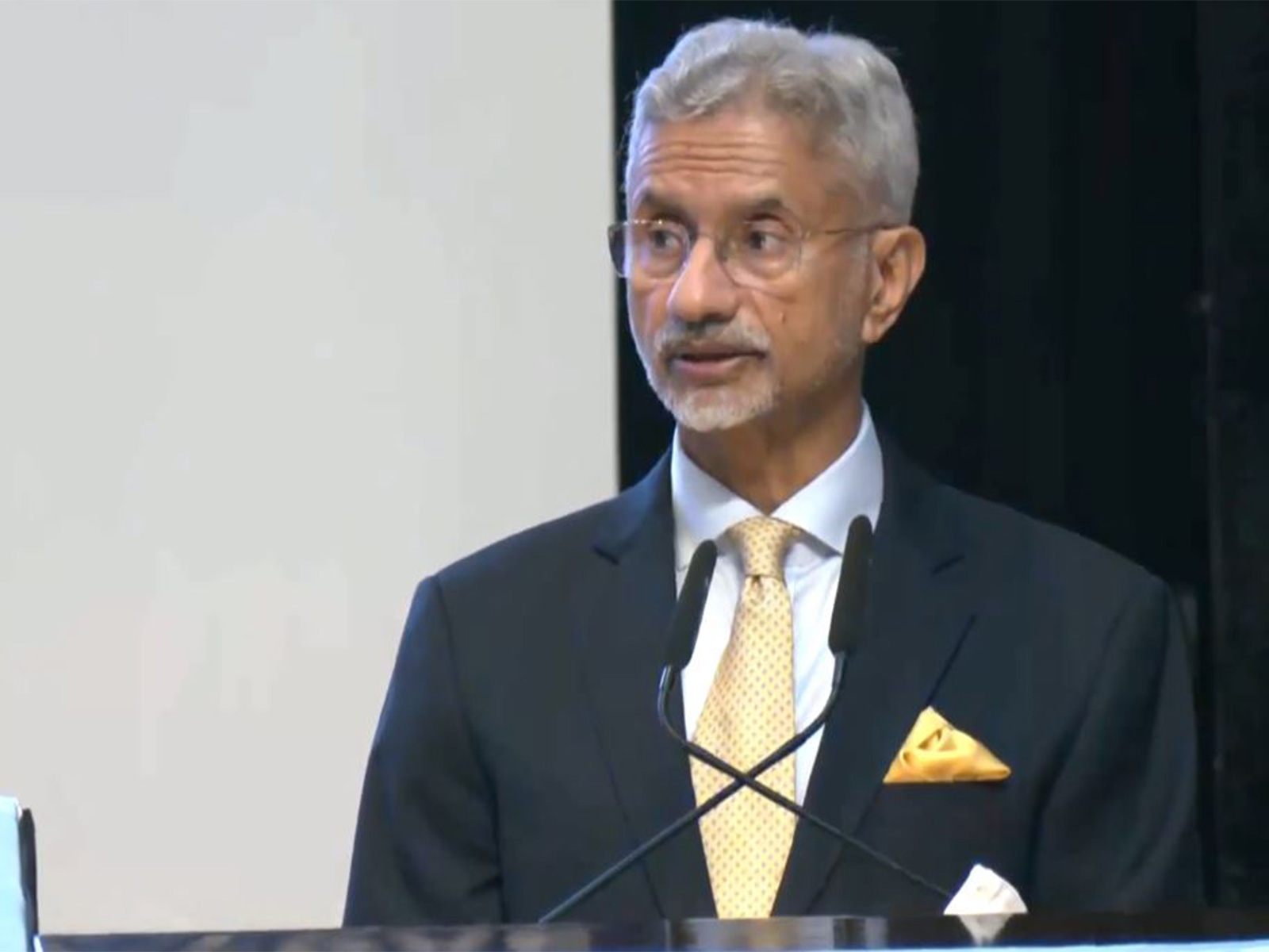 EAM  S Jaishankar addressing United Nations Troop Contributing Countries' (UNTCC) Chiefs' Conclave (Photo/ANI)