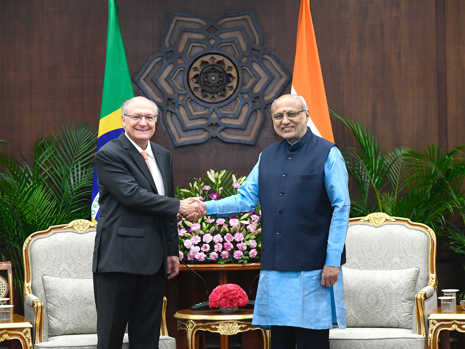 Brazilian Vice President Geraldo Alckmin meets Vice President CP Radhakrishnan  (Photo:X/ @VPIndia)