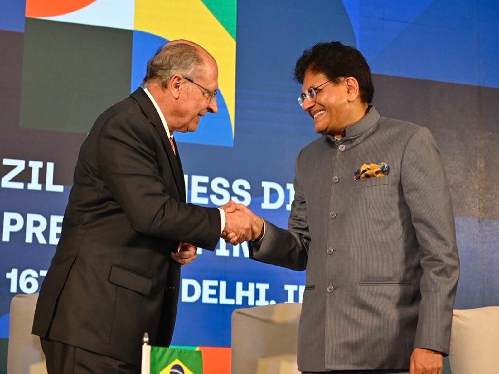 Brazil's VP Geraldo Alckmin and Union Minister of Commerce and Industry, Piyush Goyal (Photo/Photo/PiyushGoyal)