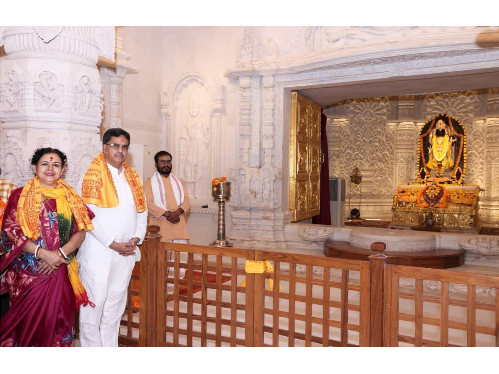 Tripura CM Manik Saha at Ram Mandir in Ayodhya (Photo/ANI)