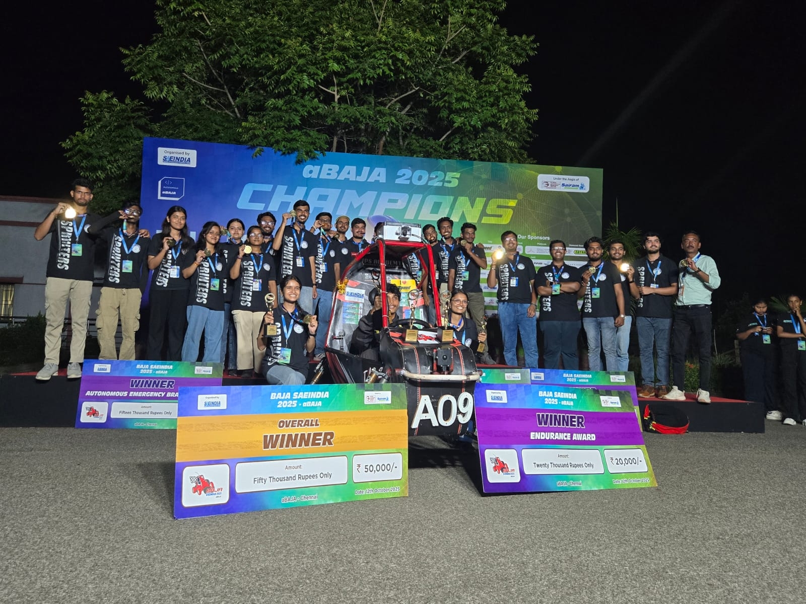 "IPS Sprinters" Crowned Champions Again at aBAJA (Autonomous) 2025
