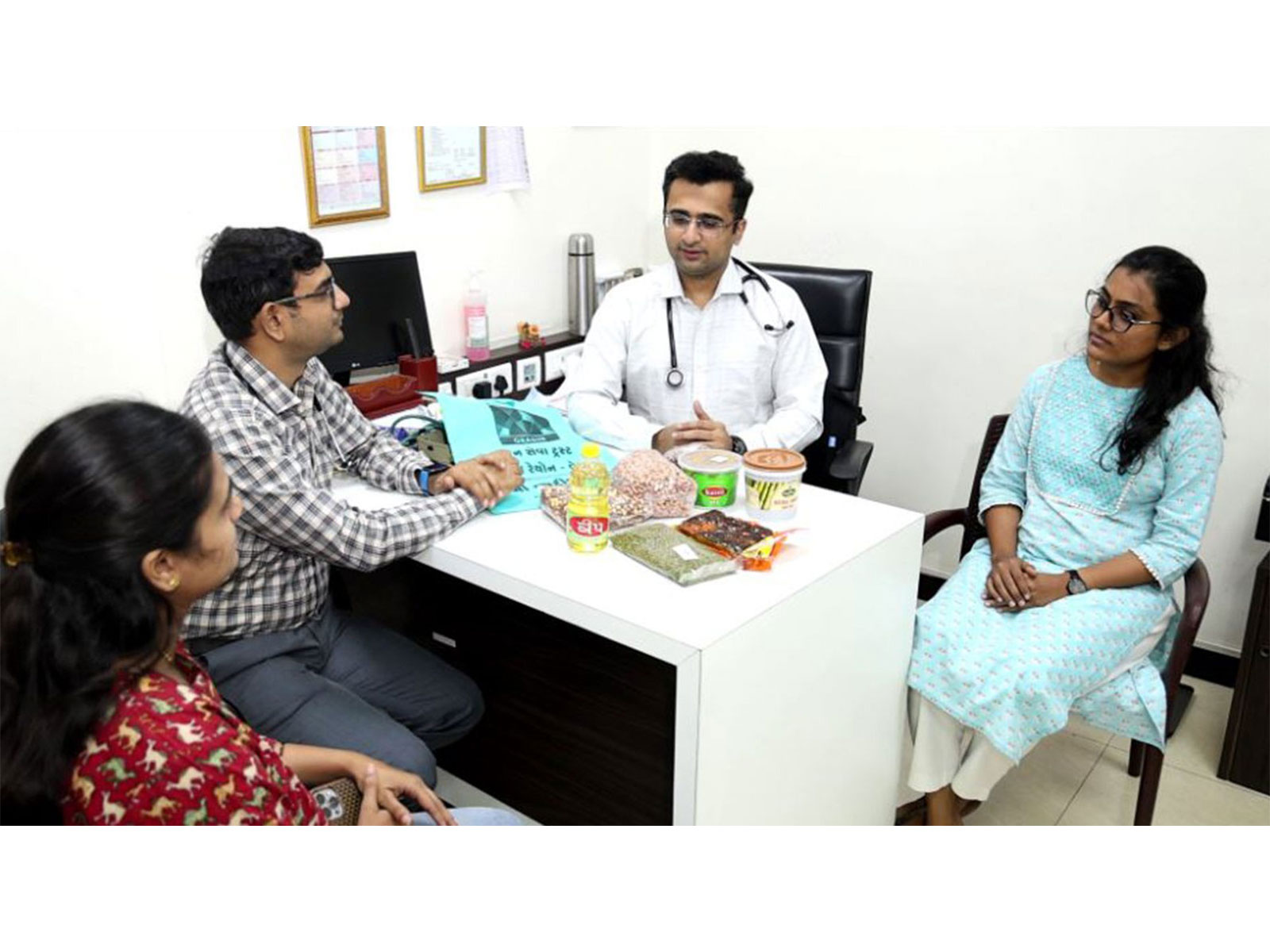 A doctor at Aditya Birla Hospital, Gujarat (Photo/ANI) 