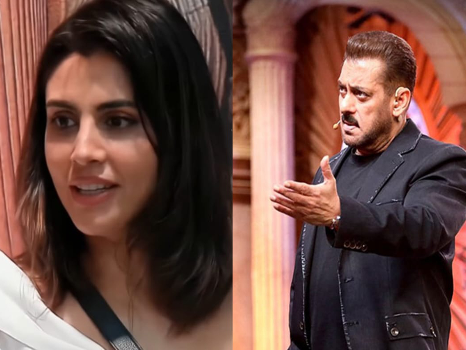 Malti Chahar (R), Salman Khan (L) (Photo/Jio Hotstar Reality)