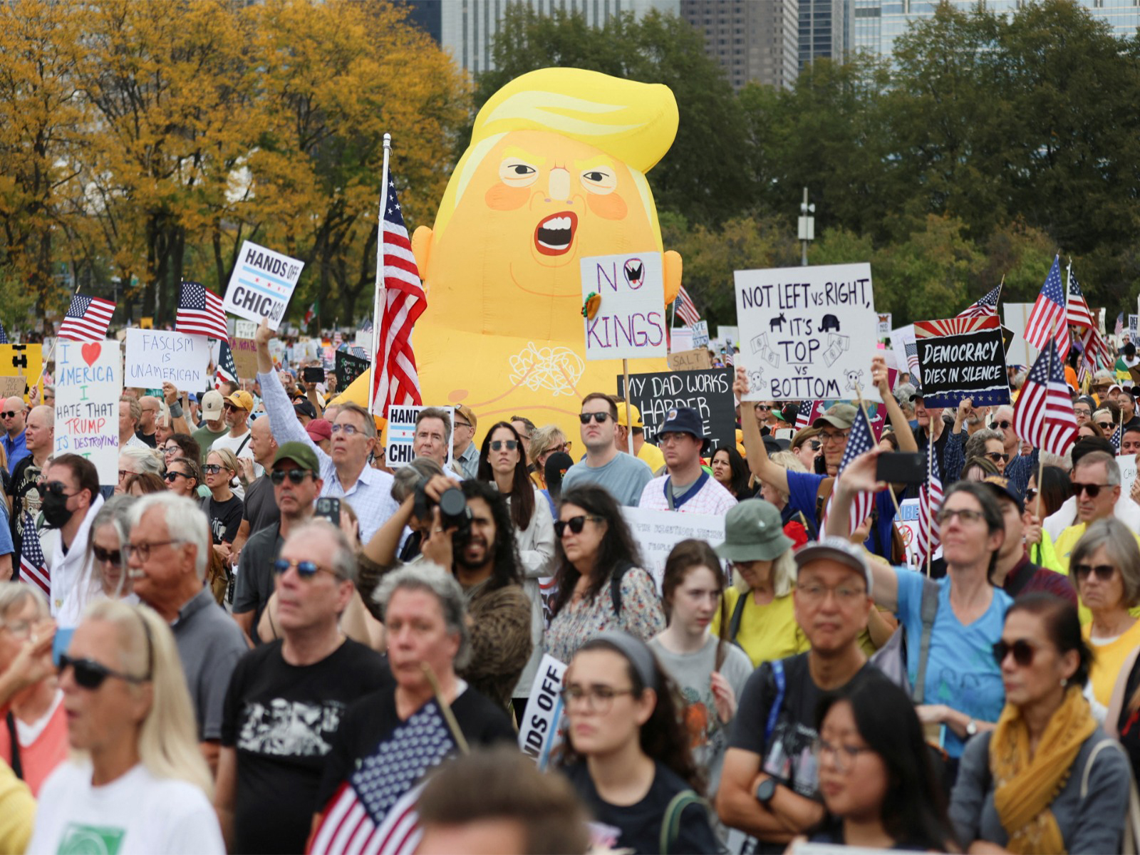 Nationwide 'No Kings' protests target Trump administration's policies (Photo/Reuters)