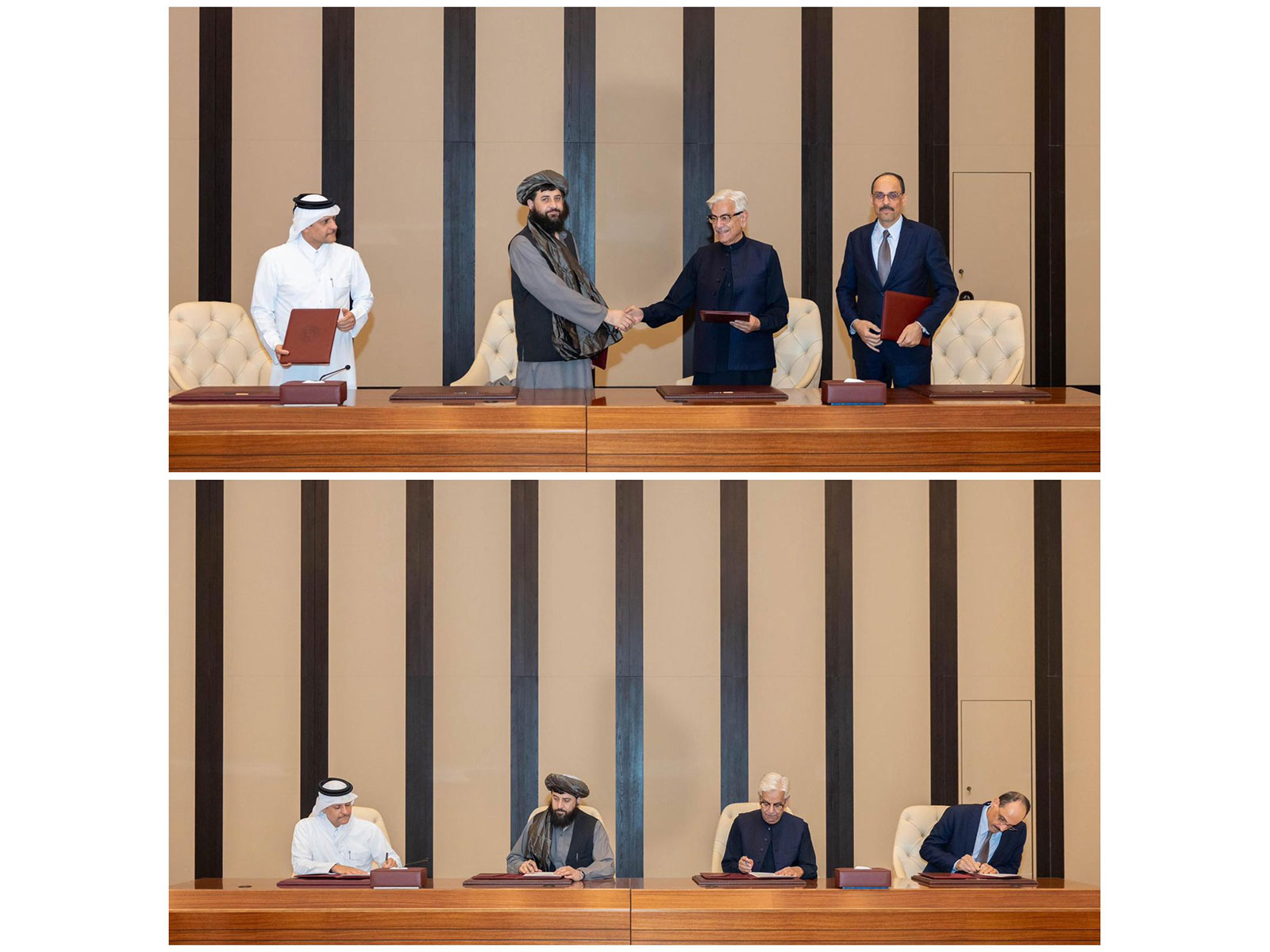 Signing of the bilateral agreement between Pakistan and Afghanistan (Photo/X@Zabehulah_M33)