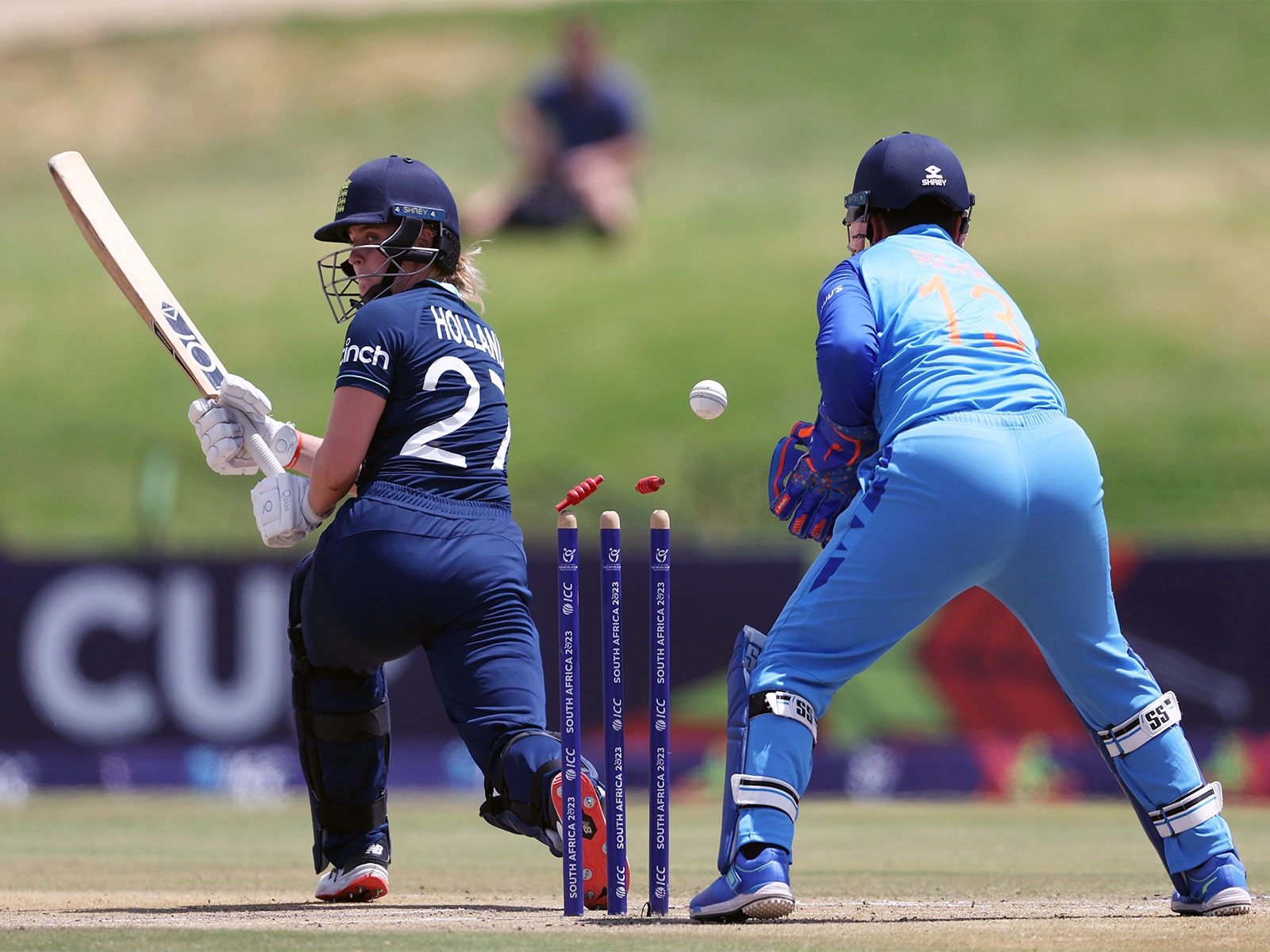 Idnia and England players in action (Photo/ANI) 