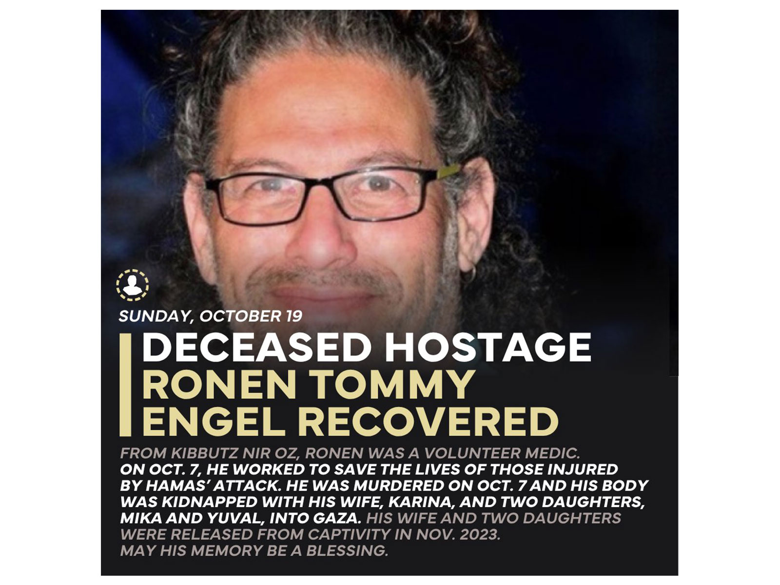 Ronen Tommy Engel (Photo/X@IDF)
