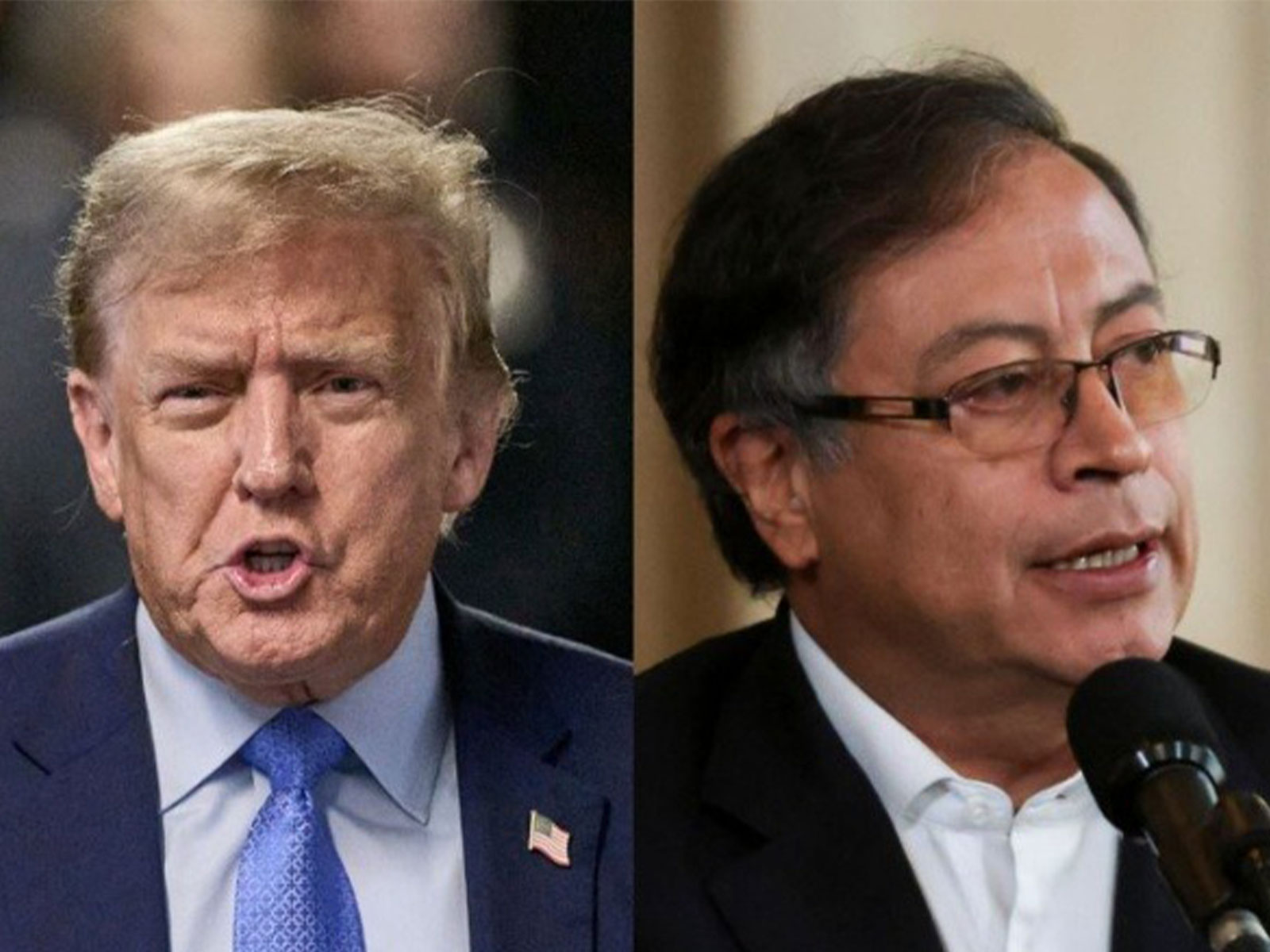 US President Donald Trump (on left), Colombian President Gustavo Petro (Image Credit: Reuters)