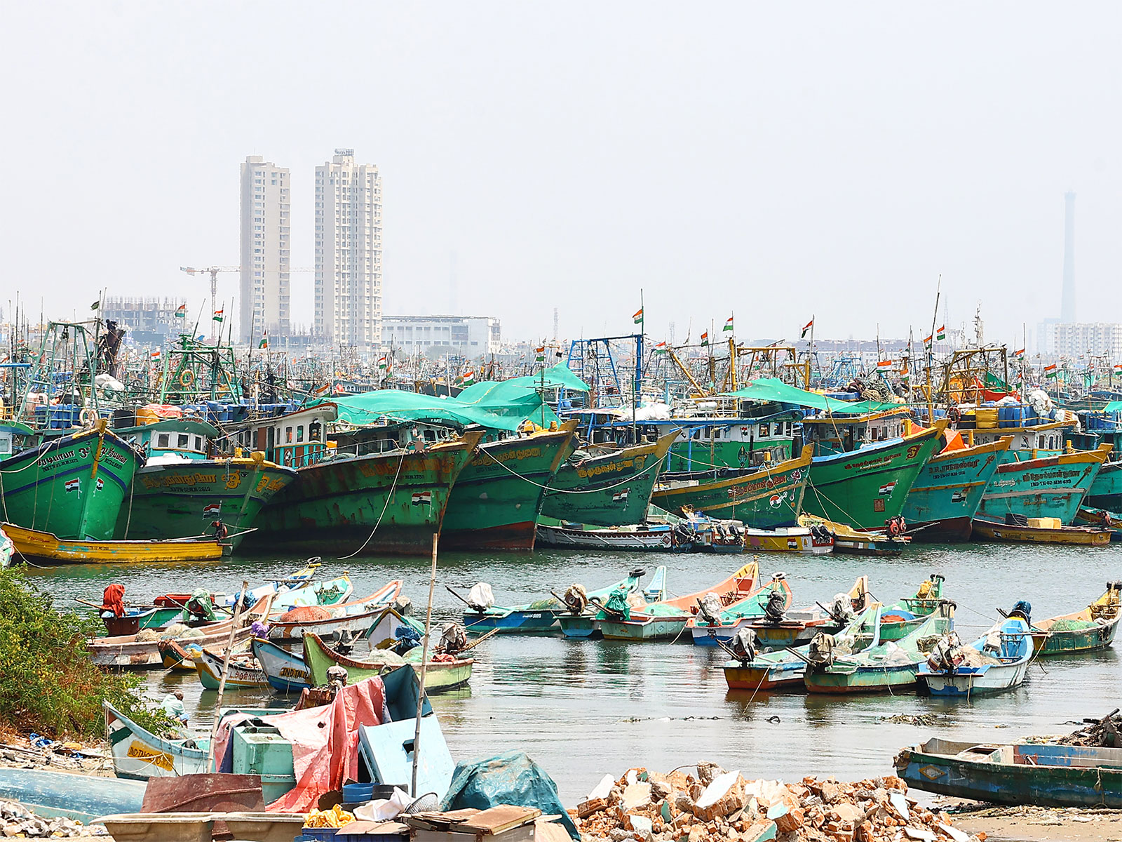Boats moored off the coast of Tamil Nadu (File Photo/ANI)