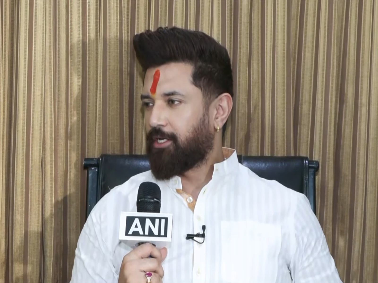 Lok Janshakti Party (Ram Vilas) president, and Union Minister Chirag Paswan (Photo/ANI)