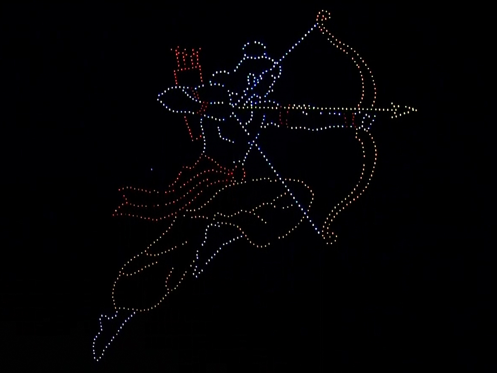 Drone show in Ayodhya (Photo/ANI)