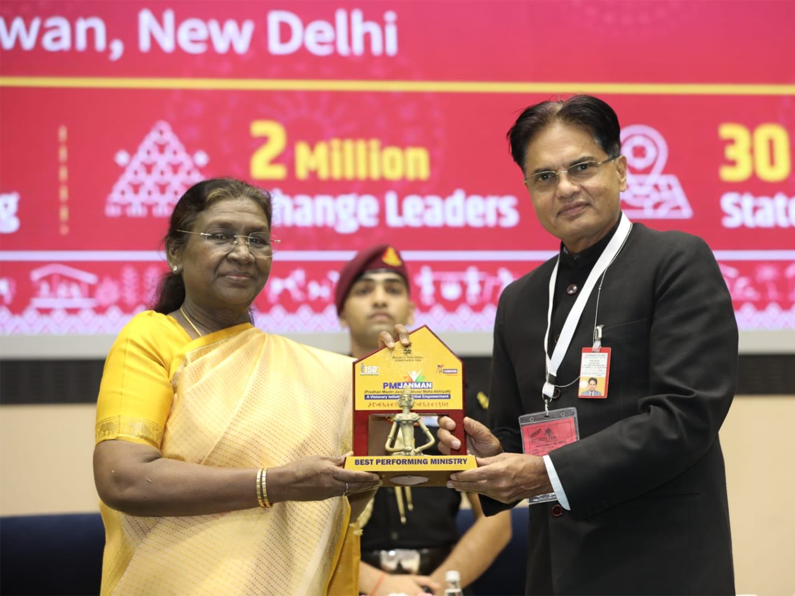 Ministry of Women and Child Development receives award (Photo/X@MinistryWCD) 